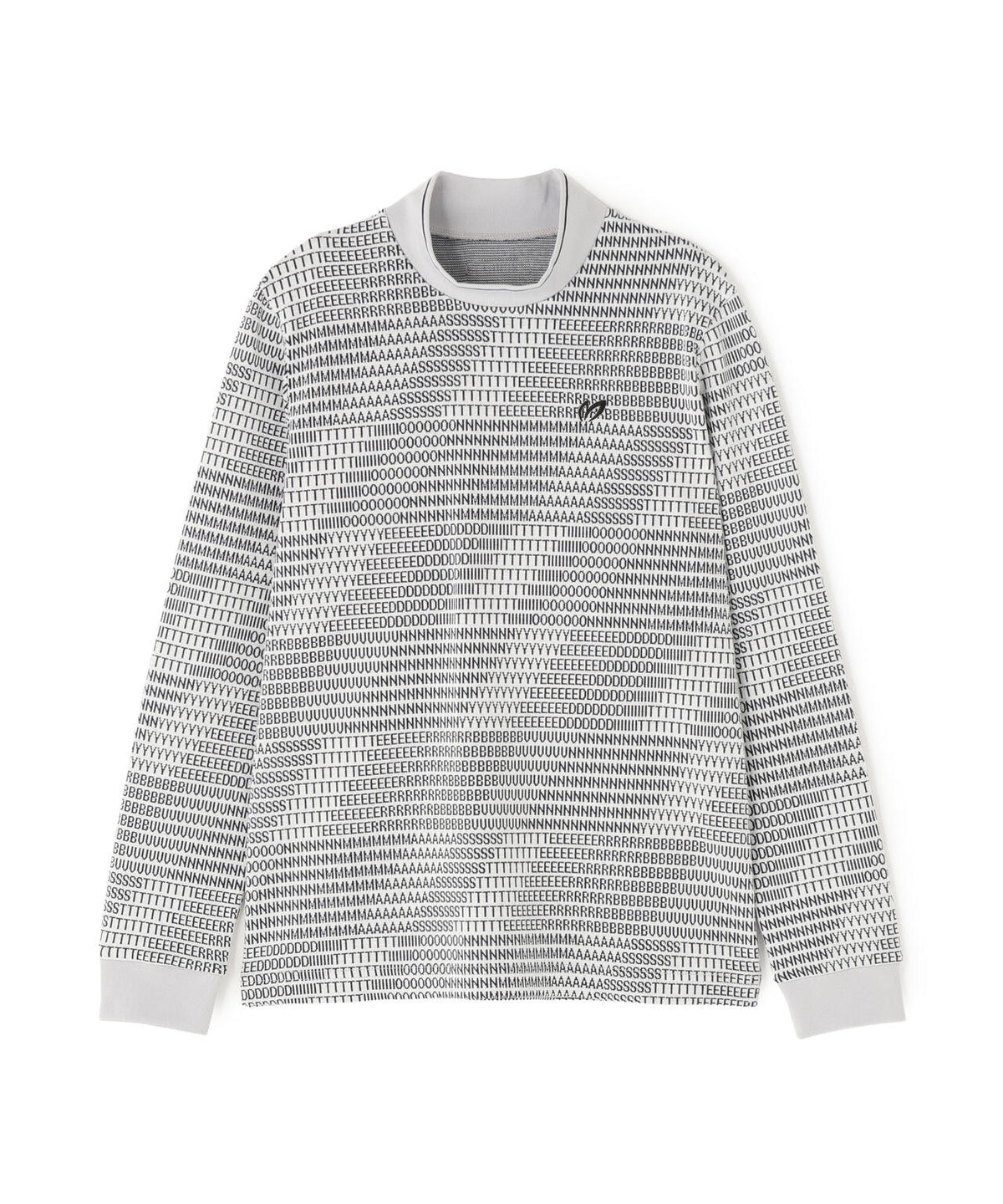ロゴジャガード長袖ハイネックカットソー (WOMENS)