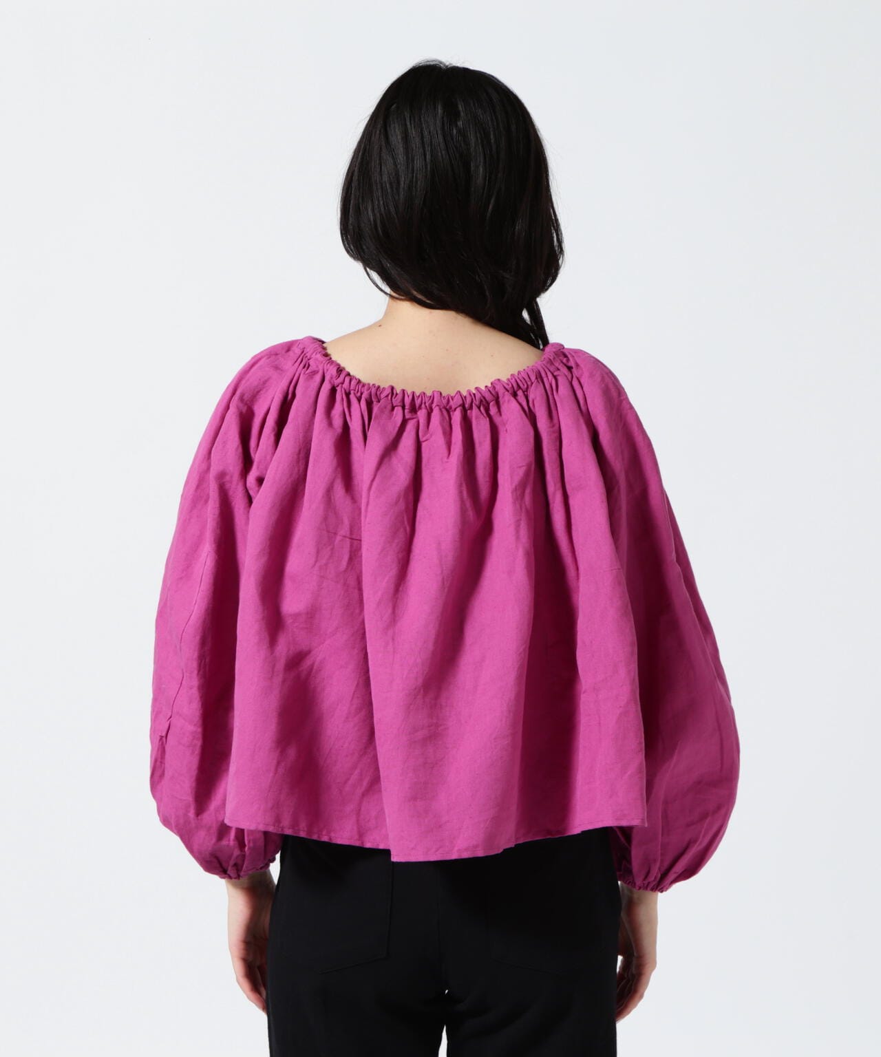 INDIA IS BEAUTIFUL  COTTON LINEN BLOUSEコットンリネンブラウス