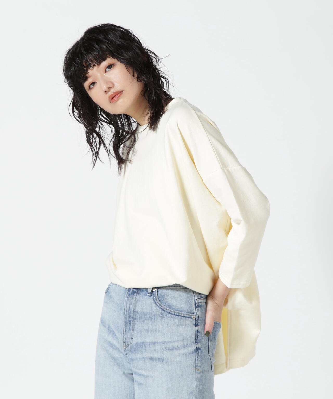 MANASTASH/マナスタッシュ　フレンチテリーワイドプルオーバー