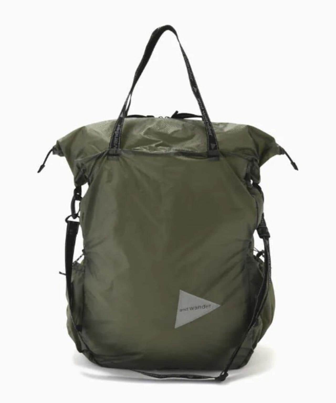 and wander/アンドワンダー　sil tote bag　シルトートバッグ　5743975113