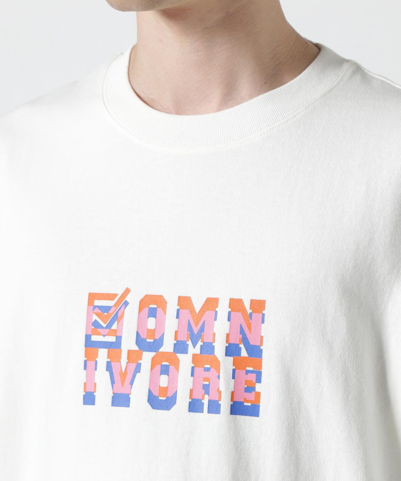 B omnivore/ビーオムニボー NUMBER S/S TEE