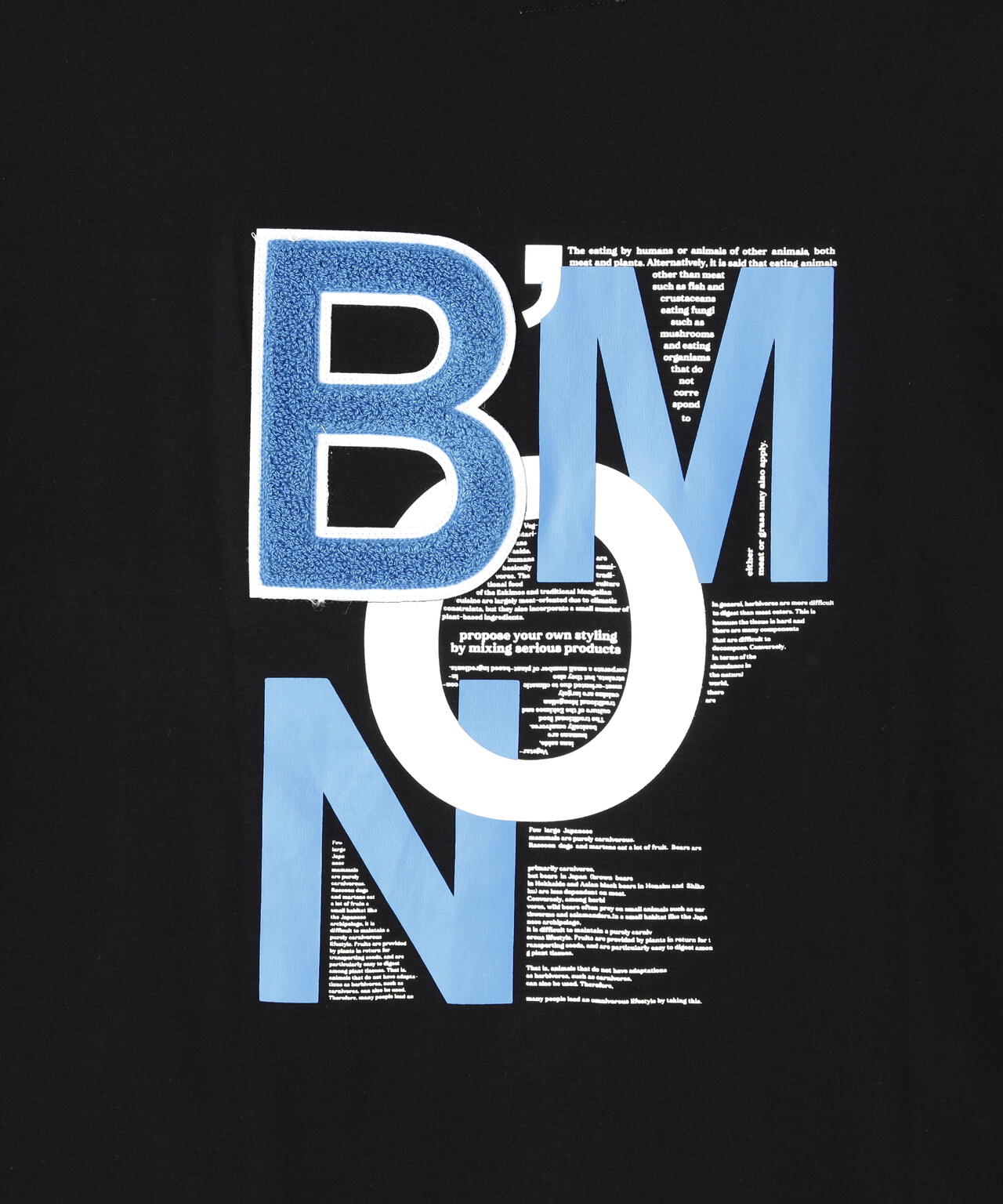 B omnivore/ビーオムニボー  BMN S/S Tee
