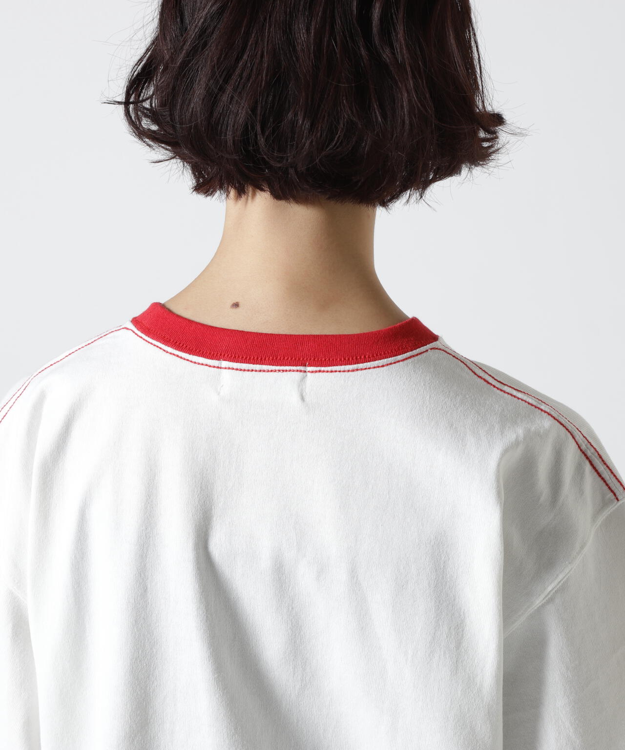 SOGLIA/ソリア OPEN END SOLID TEE リンガーティー