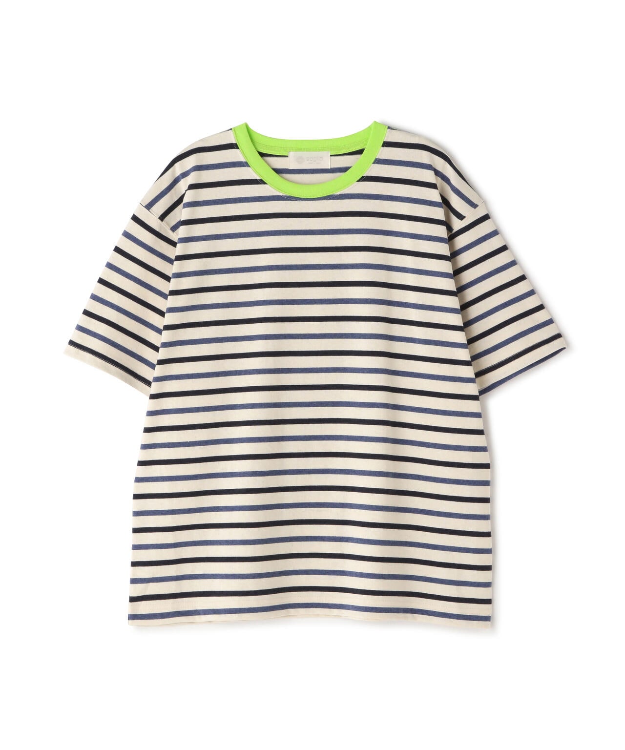 SOGLIA/ソリア　OPEN END BORDER TEE リンガーボーダーＴ