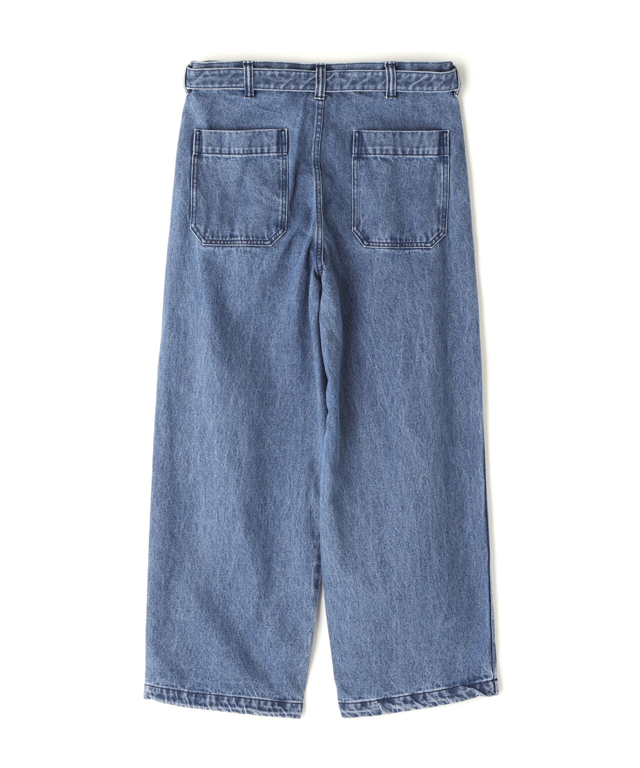 B omnivore/ビーオムニボー　DENIM BELT LOOSE PANTS