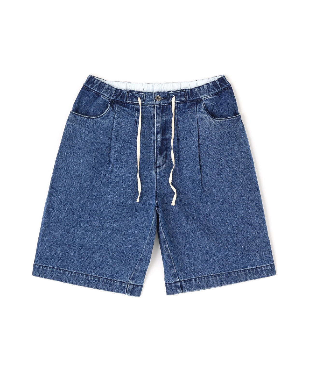 B omnivore/ビーオムニボー　DENIM WIDE SHORTS デニムワイドショーツ