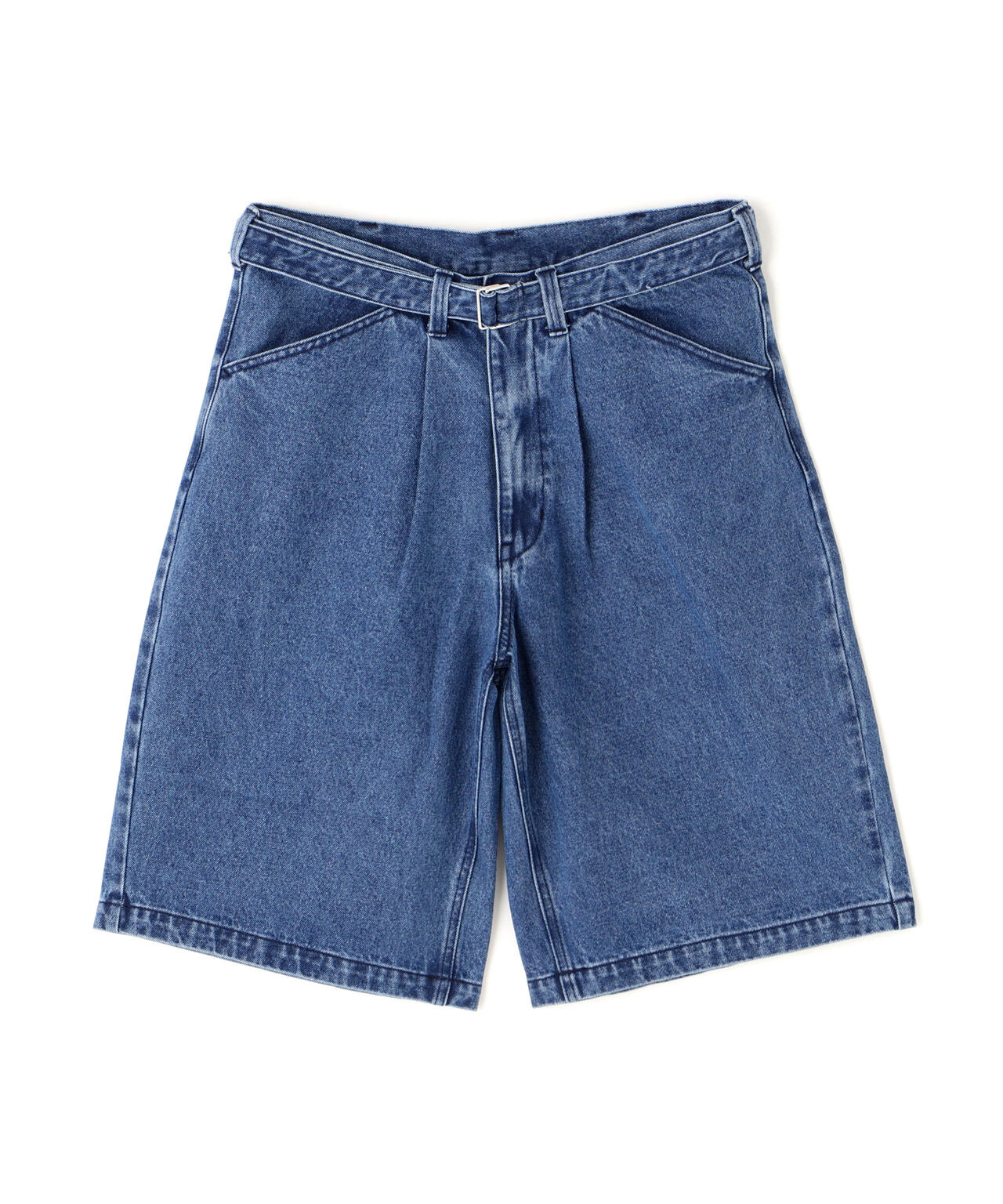 B omnivore/ビーオムニボー　DENIM BELT SHORTS デニムベルトショーツ