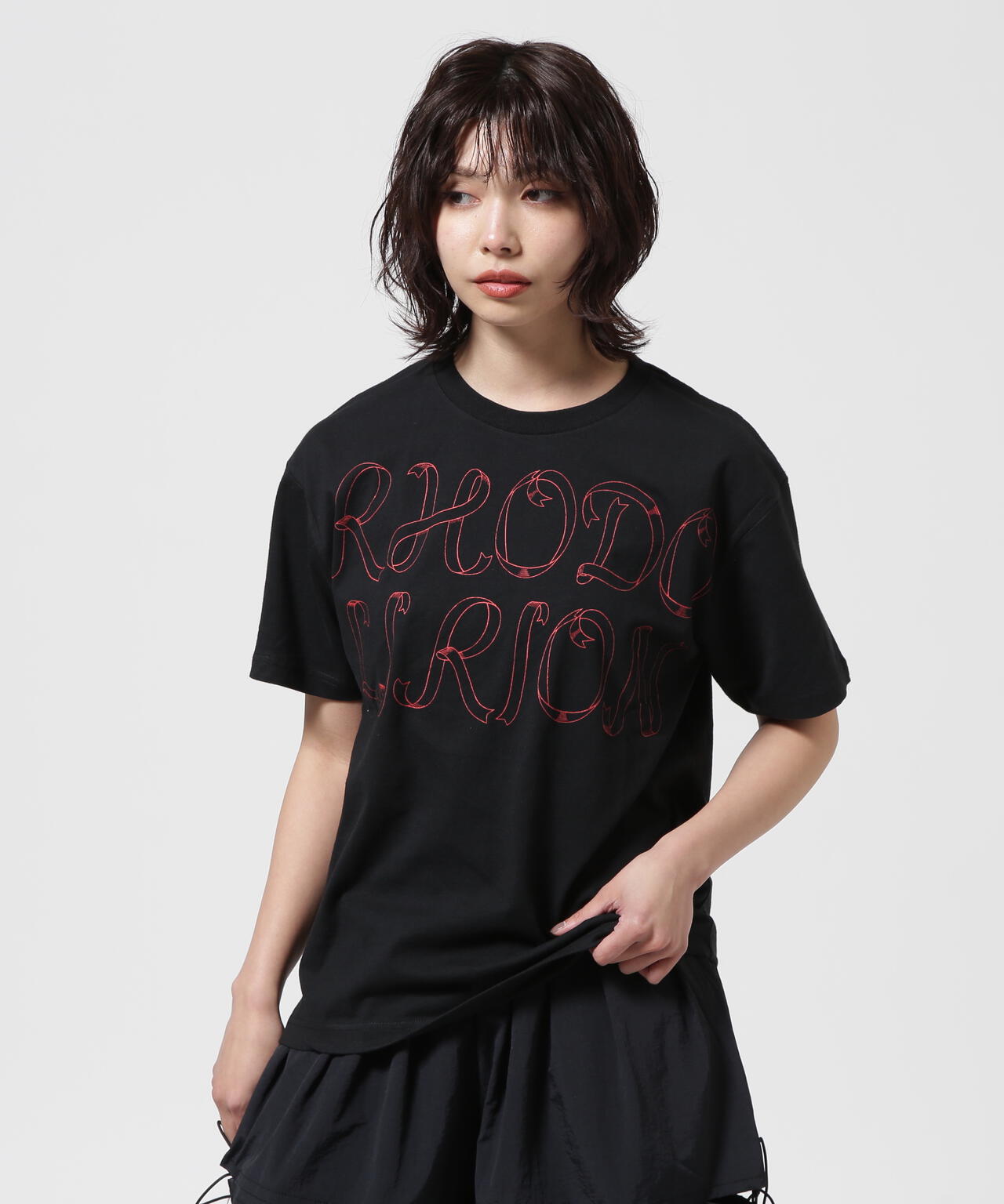 RHODOLIRION  Printed Making a bow with Ribbon Tee