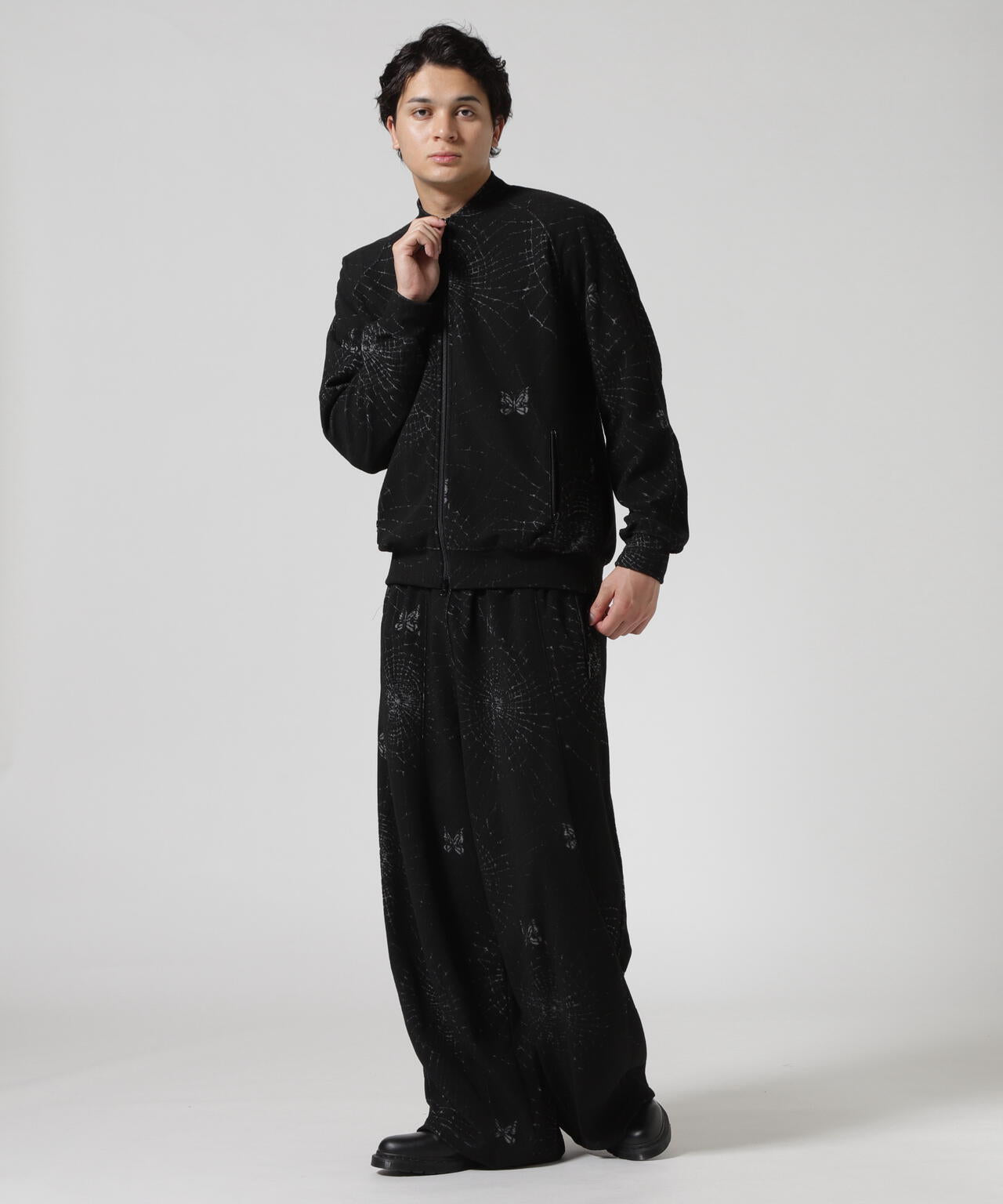 Needles/ニードルズ　Rib Collar Track Jacket - Spider Web