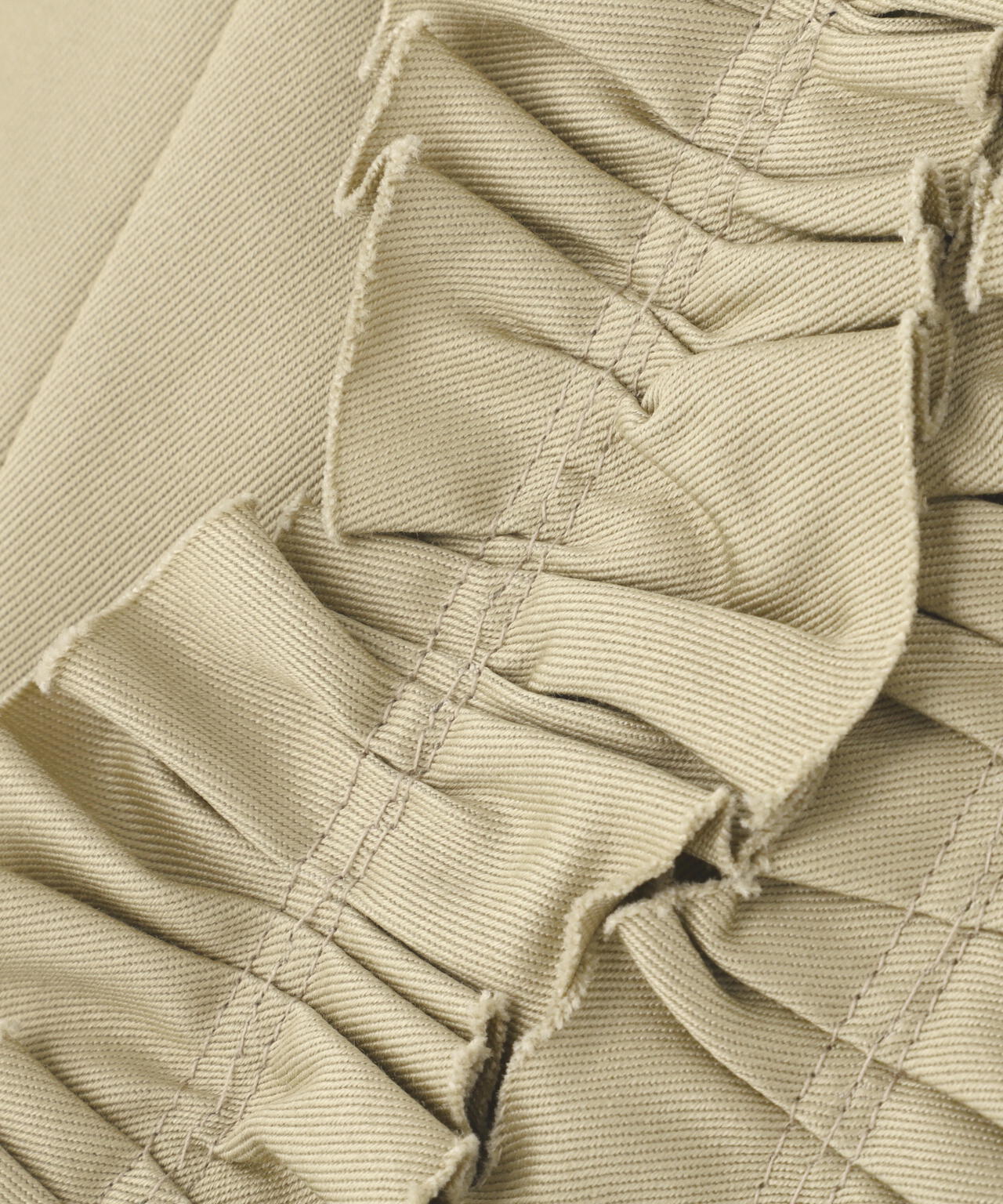 RHODOLIRION/ロドリリオン　Frill Vest - Chino Cloth