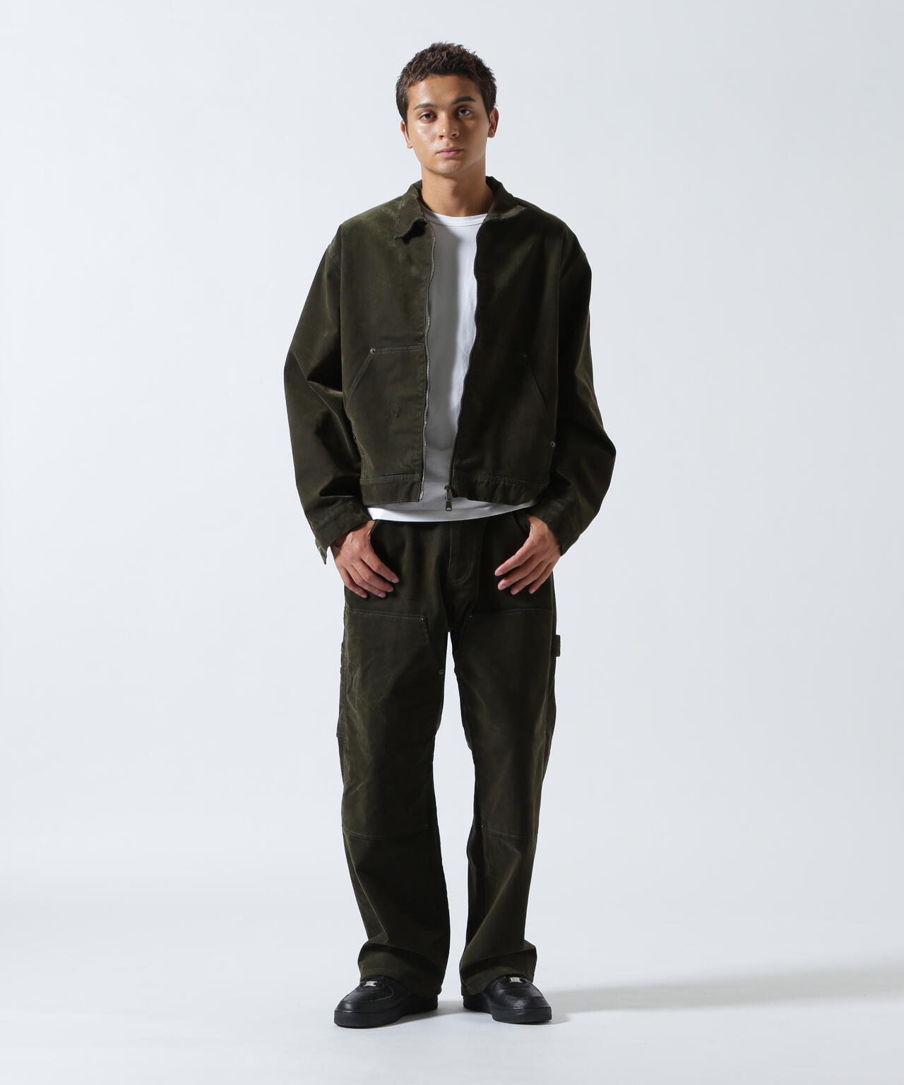 B omnivore/ビーオムニボー  FLOCKY DENIM PANT フロッキーデニムパンツ