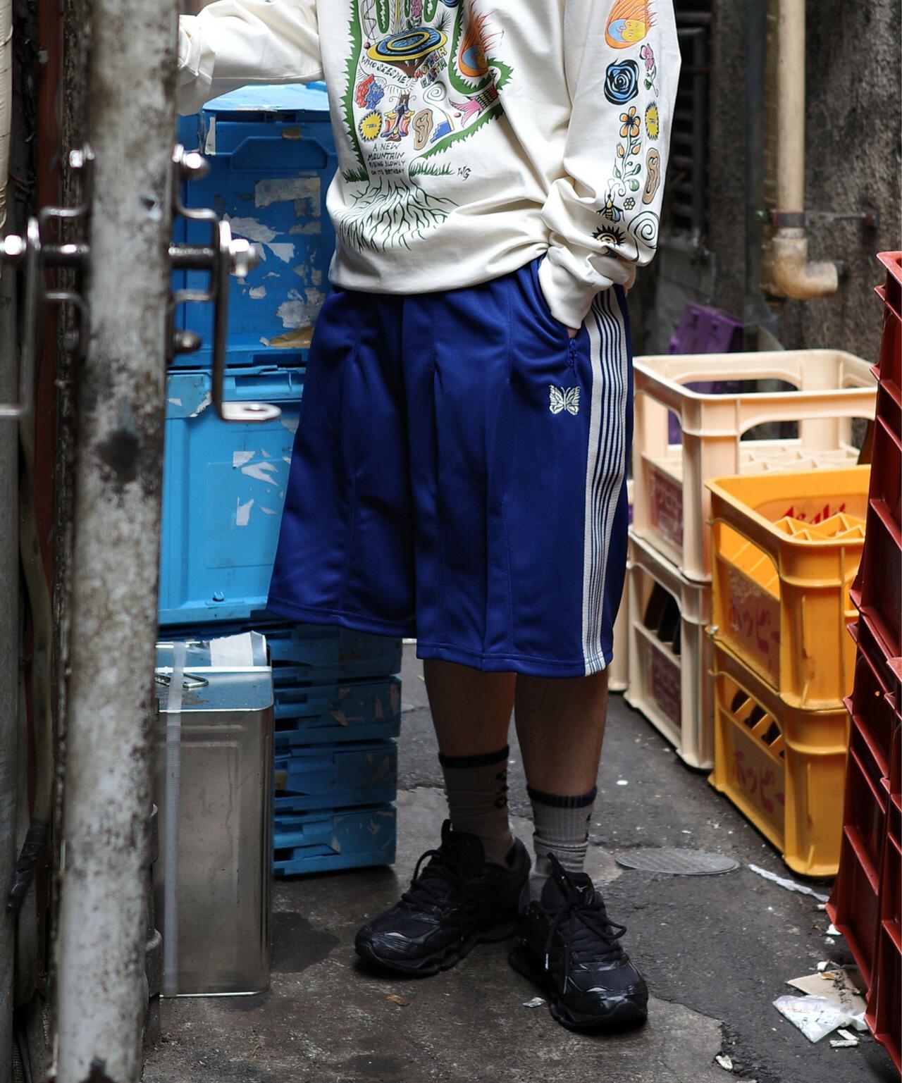 Needles/ニードルズ  別注H.D TRACK SHORTS - POLY SMOOTH