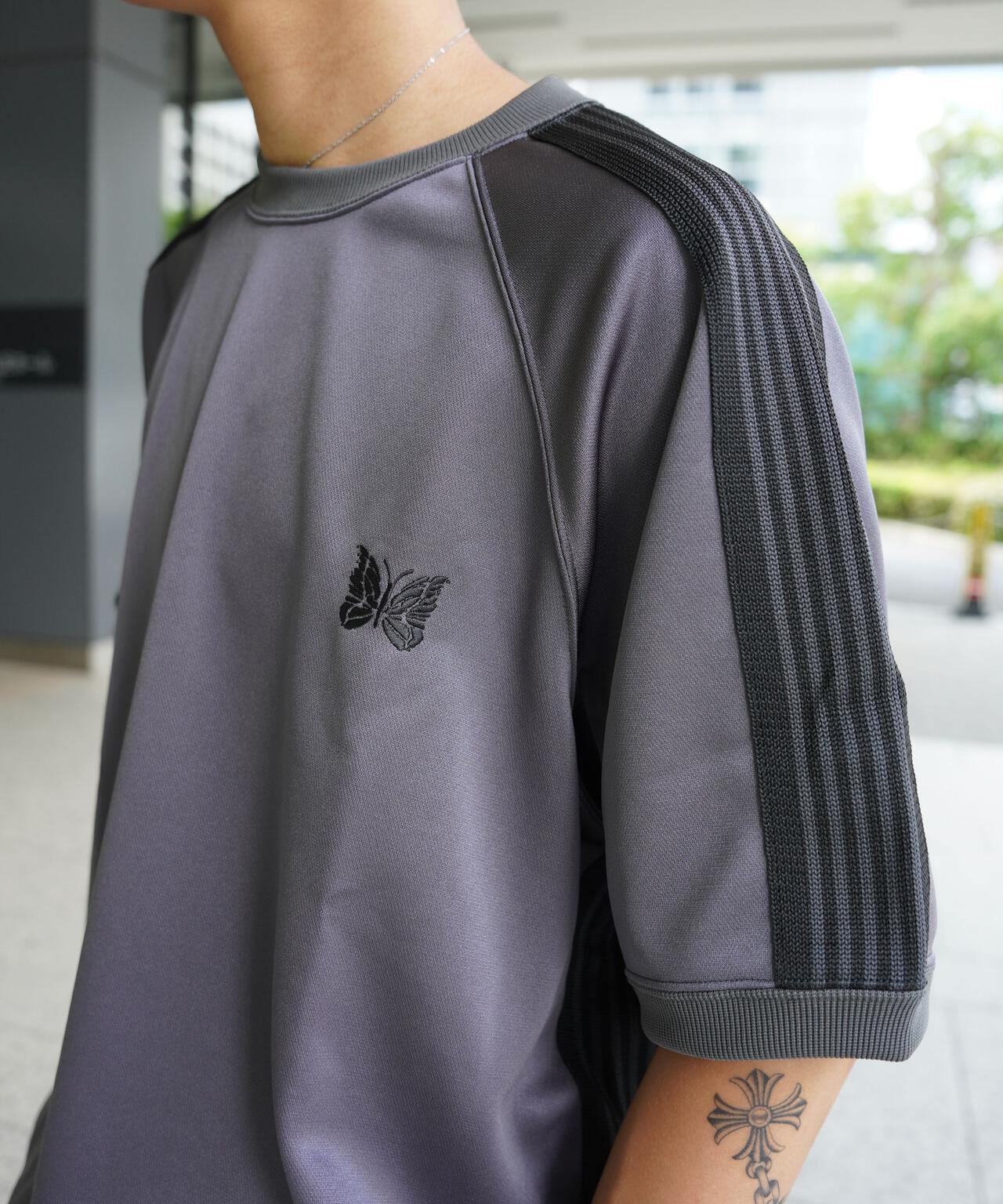 Needles/ニードルズ  別注Track S/S Crew Neck Shirt-Poly Smooth
