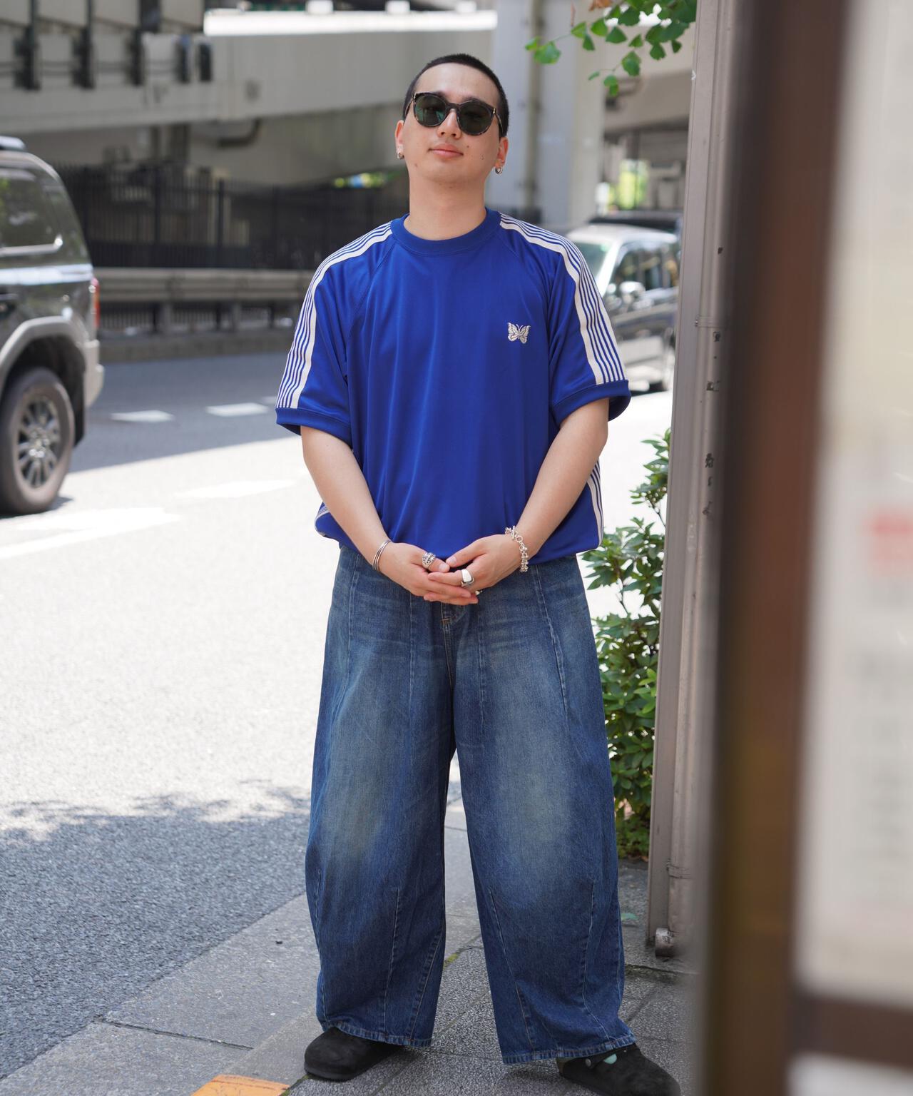 Needles/ニードルズ  別注Track S/S Crew Neck Shirt-Poly Smooth