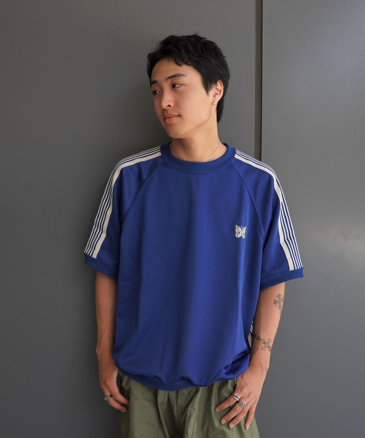 Needles/ニードルズ  別注Track S/S Crew Neck Shirt-Poly Smooth