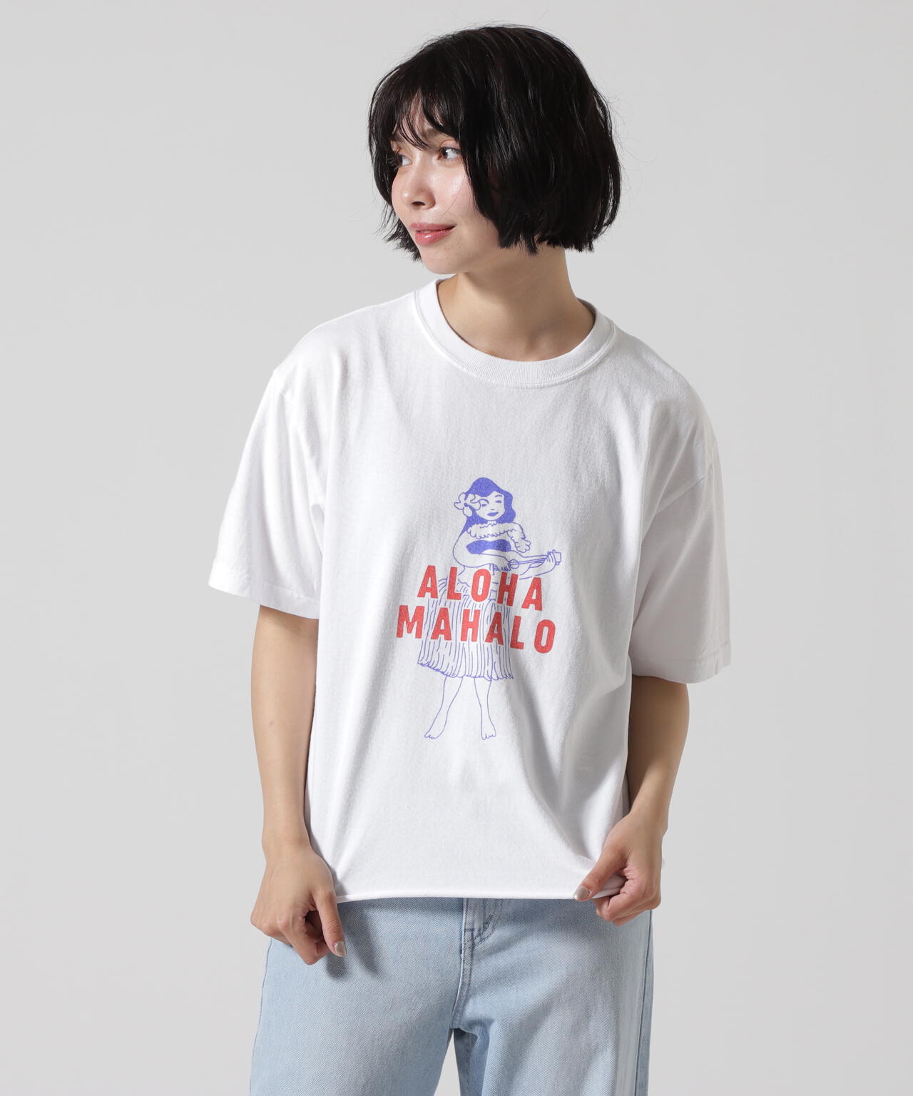 FUNG/ファング　CUT OFF TEE ALOHA MAHALO　Ｔシャツ