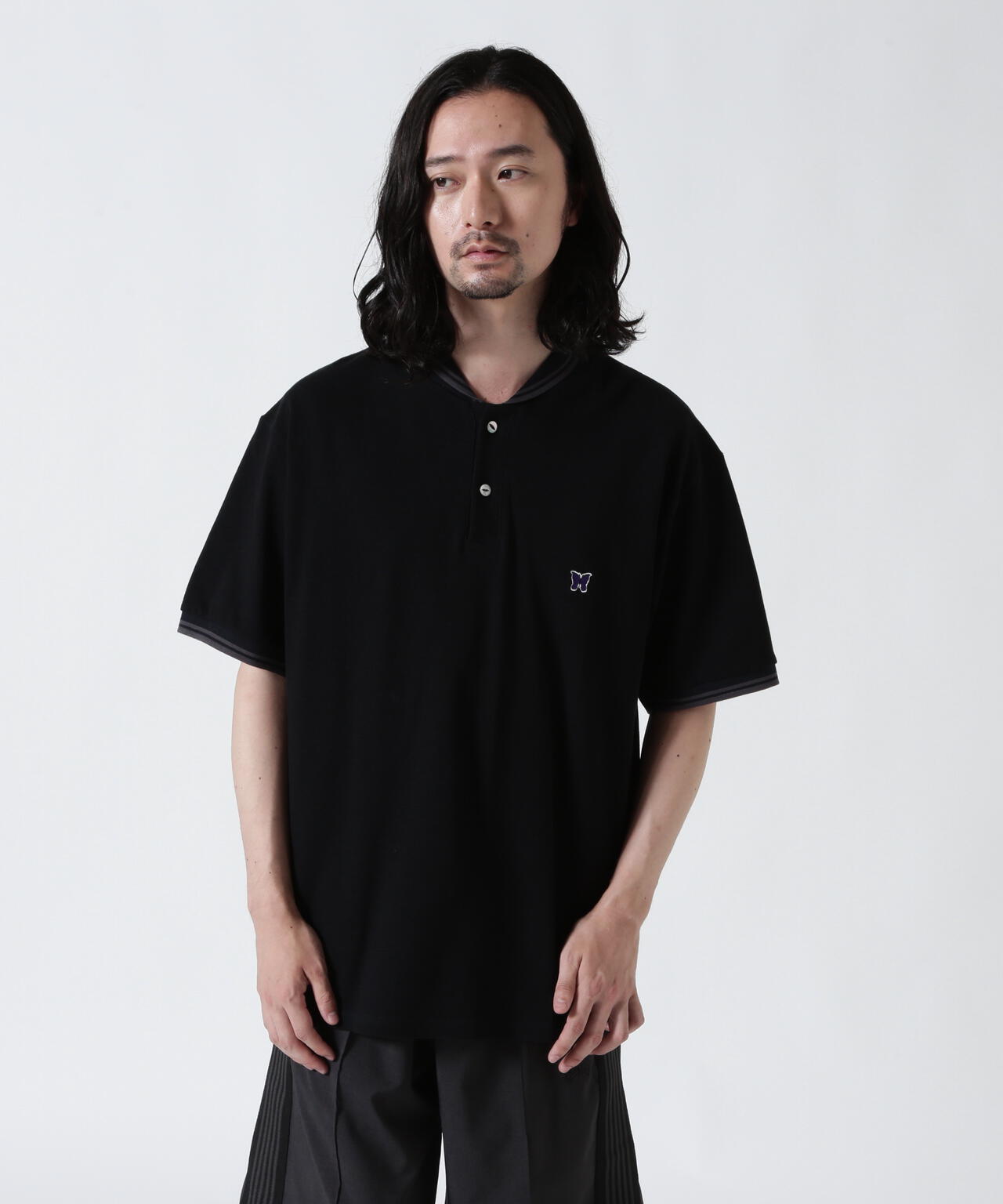 Needles/ニードルズ  別注Shawl Collar S/S Polo - Cotton Pique