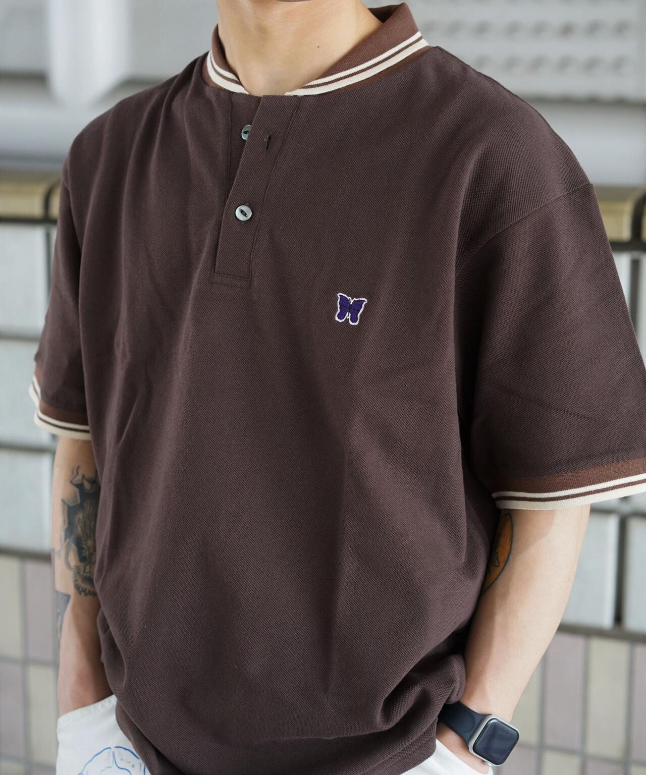 Needles/ニードルズ  別注Shawl Collar S/S Polo - Cotton Pique