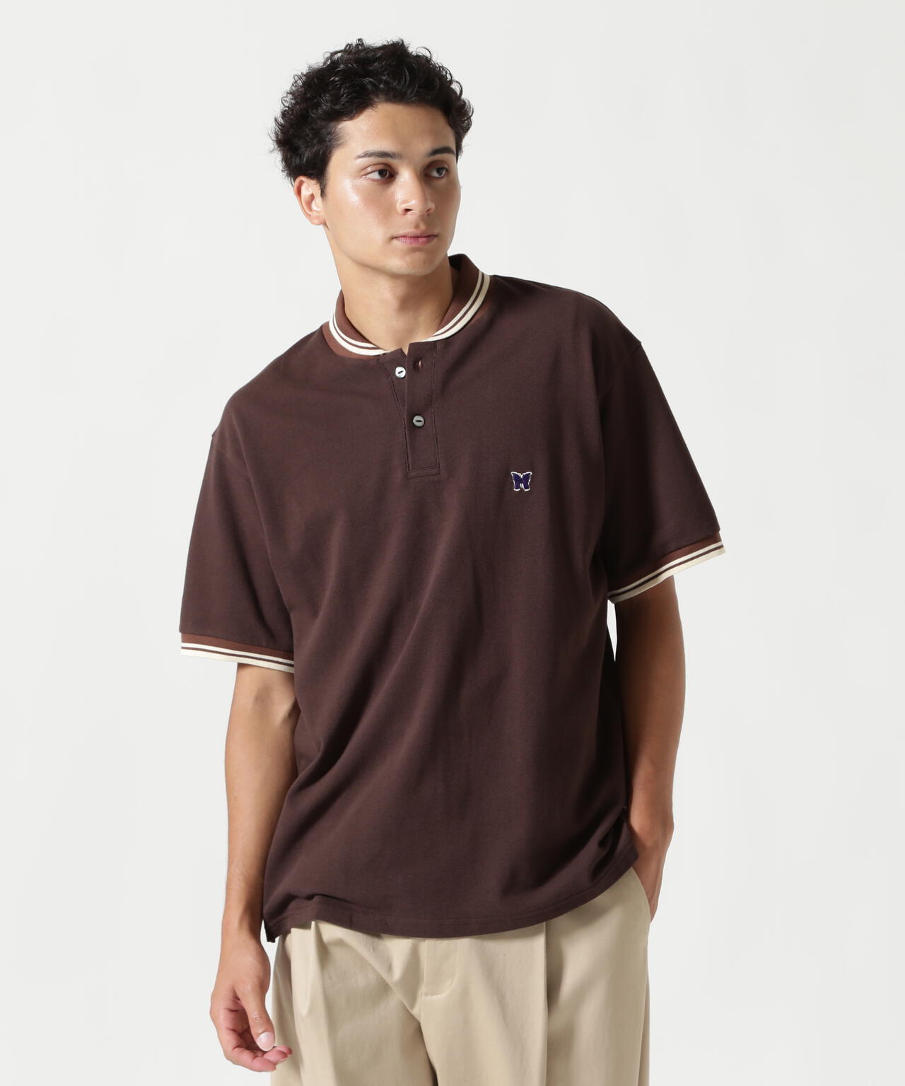 Needles/ニードルズ  別注Shawl Collar S/S Polo - Cotton Pique