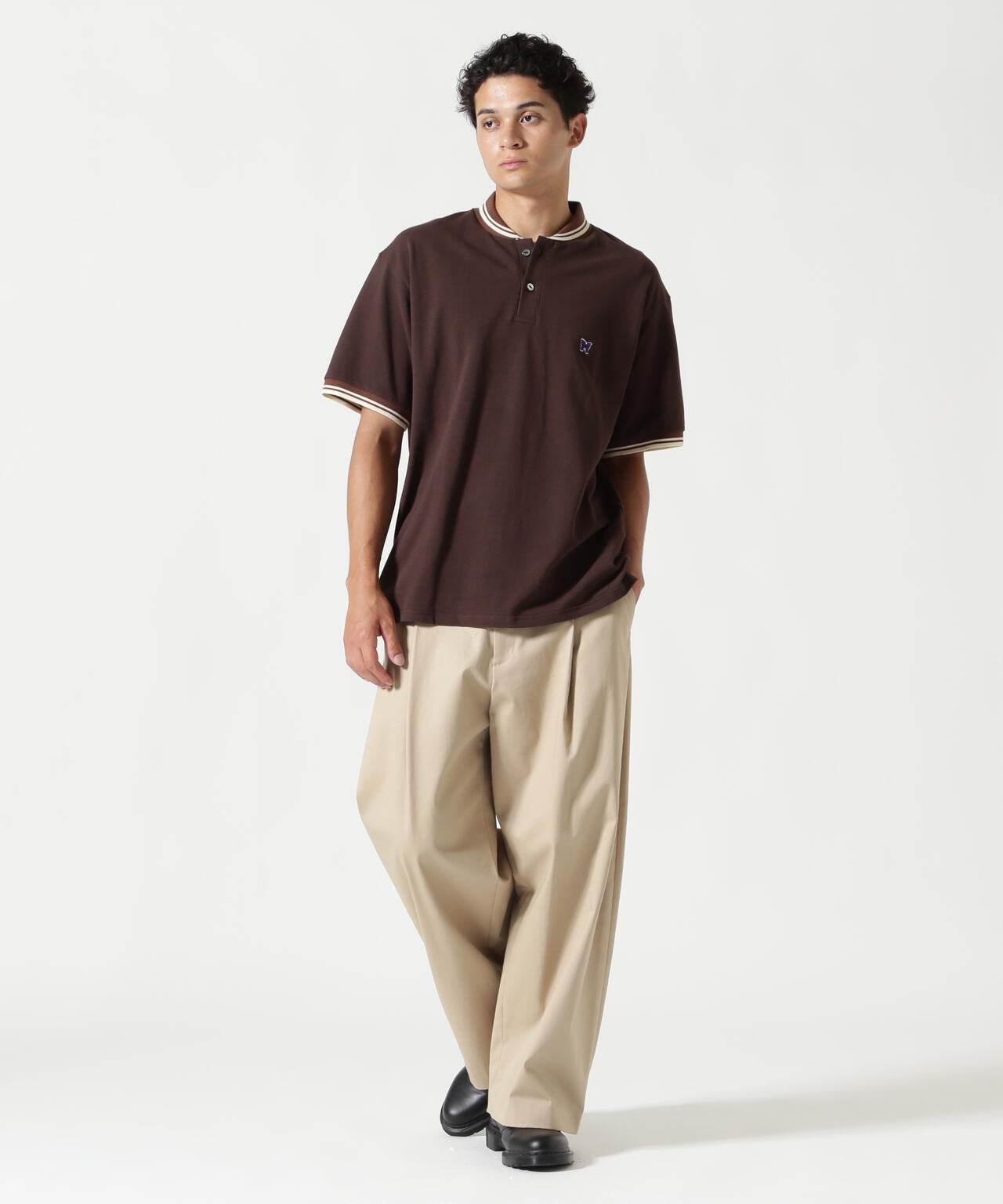 Needles/ニードルズ  別注Shawl Collar S/S Polo - Cotton Pique