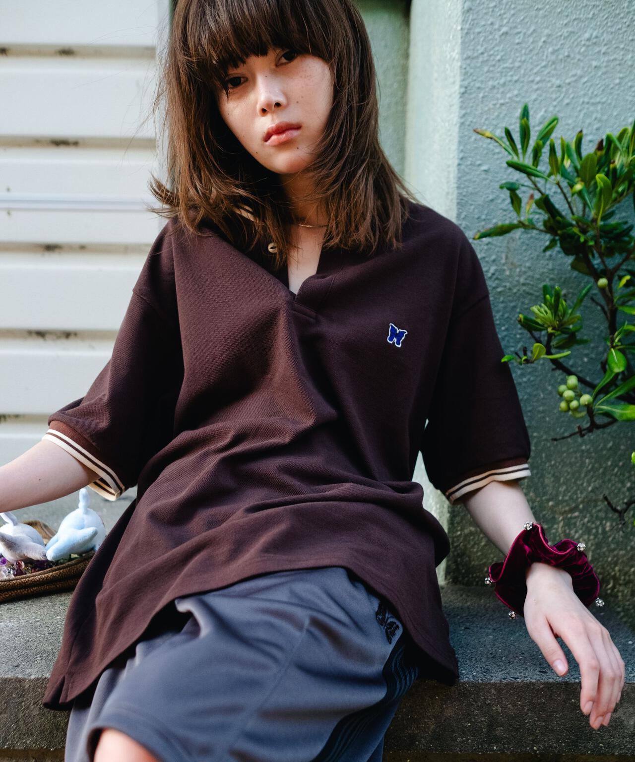 Needles/ニードルズ  別注Shawl Collar S/S Polo - Cotton Pique