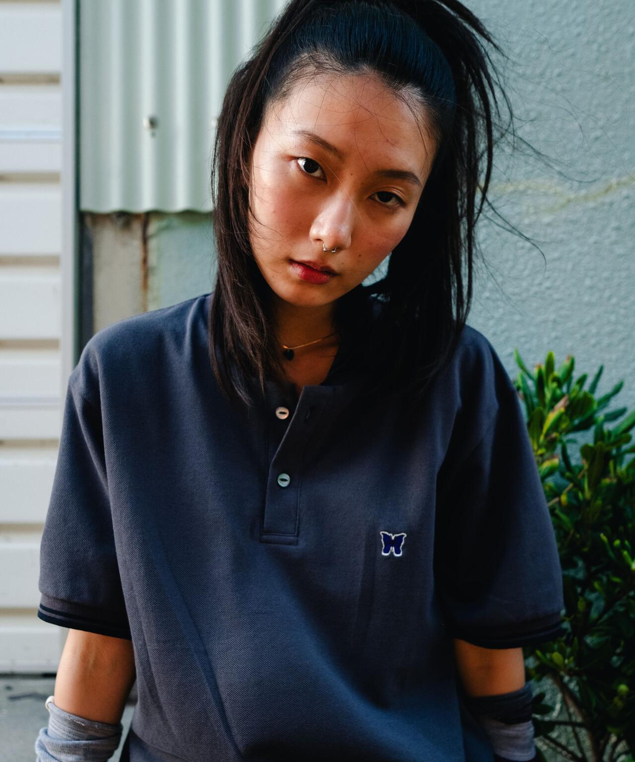 Needles/ニードルズ  別注Shawl Collar S/S Polo - Cotton Pique