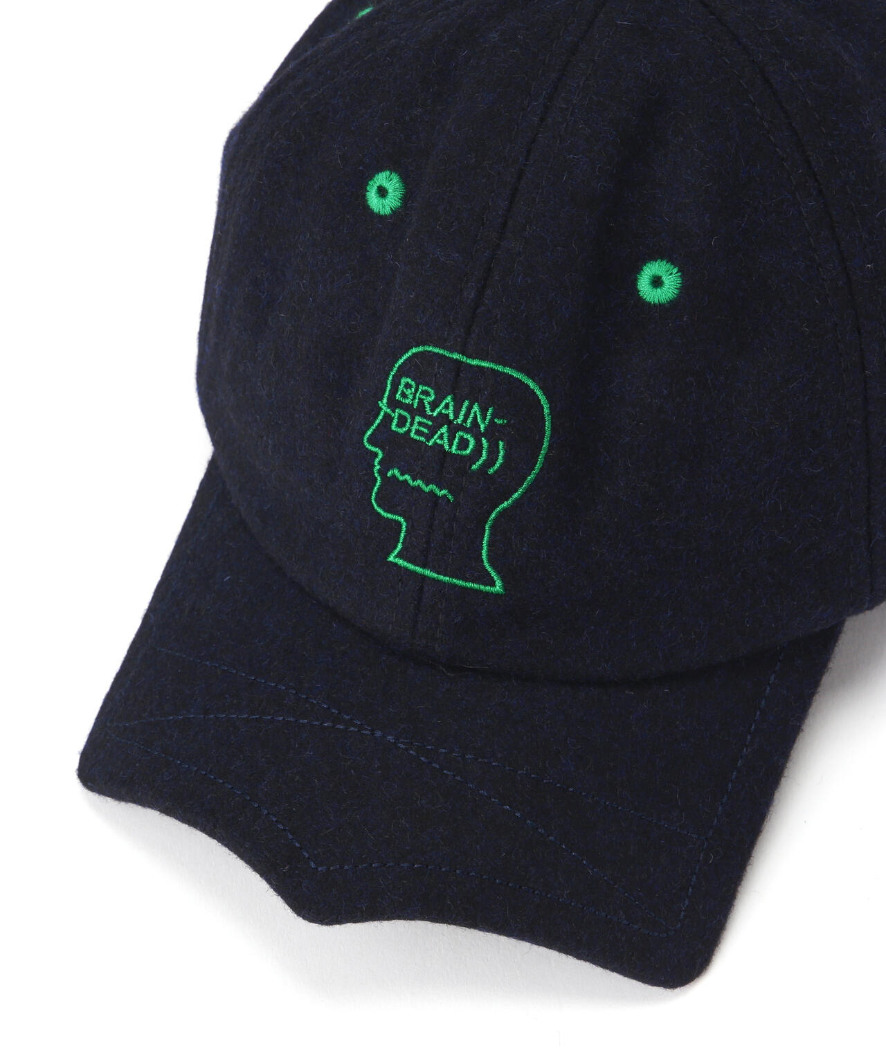 BRAIN DEAD/ブレインデッド　Batwing Logohead Flannel Hat