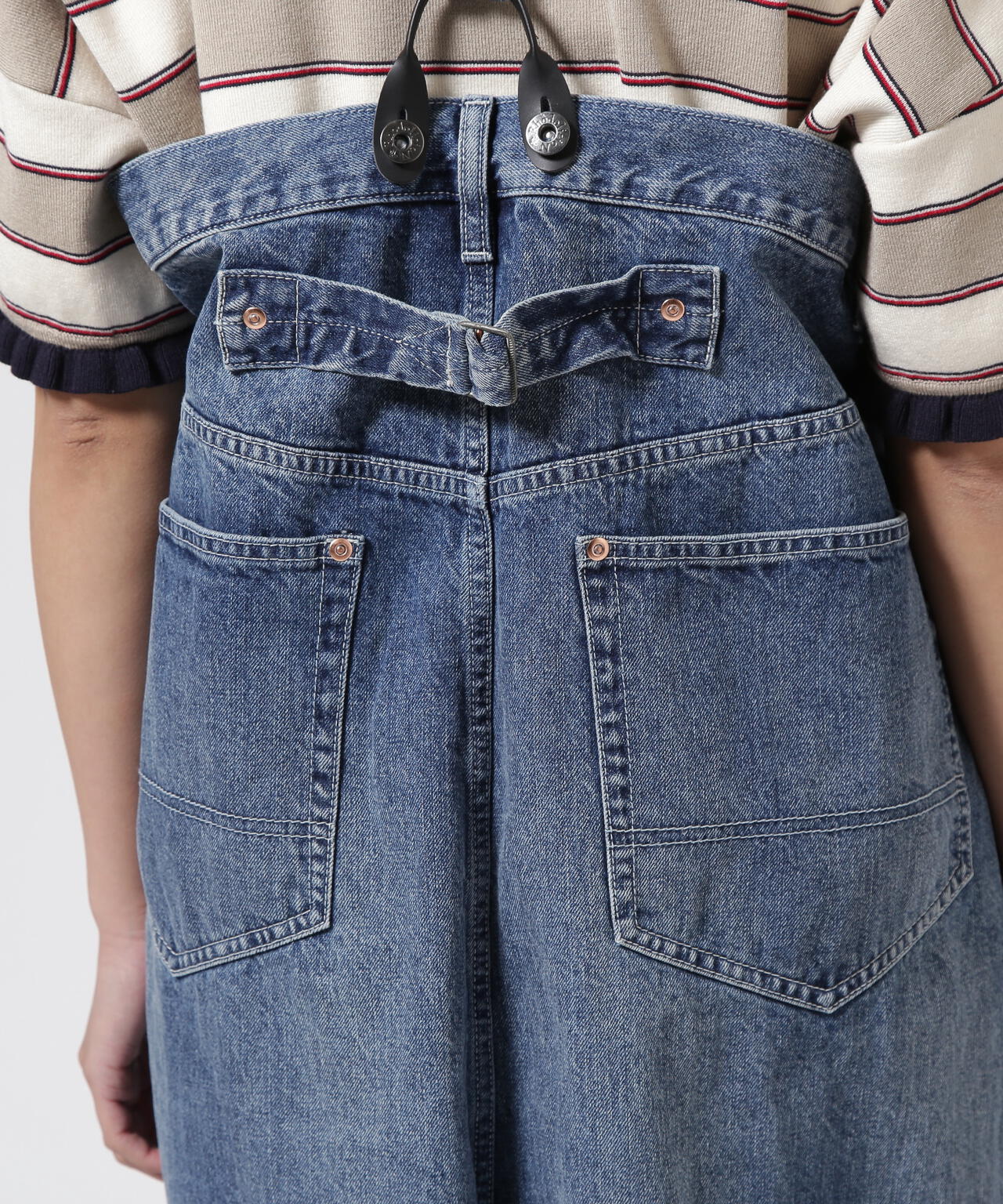 RHODOLIRION/ロドリリオン　5Pockets Suspender Pant-Denim