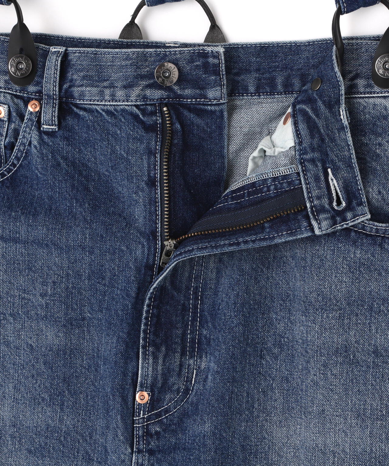 RHODOLIRION/ロドリリオン　5Pockets Suspender Pant-Denim