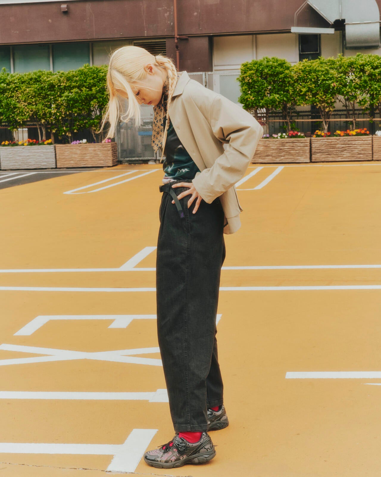 GRAMICCI×BEAVER/グラミチ×ビーバー　別注TUCK TAPERD DENIM PANT
