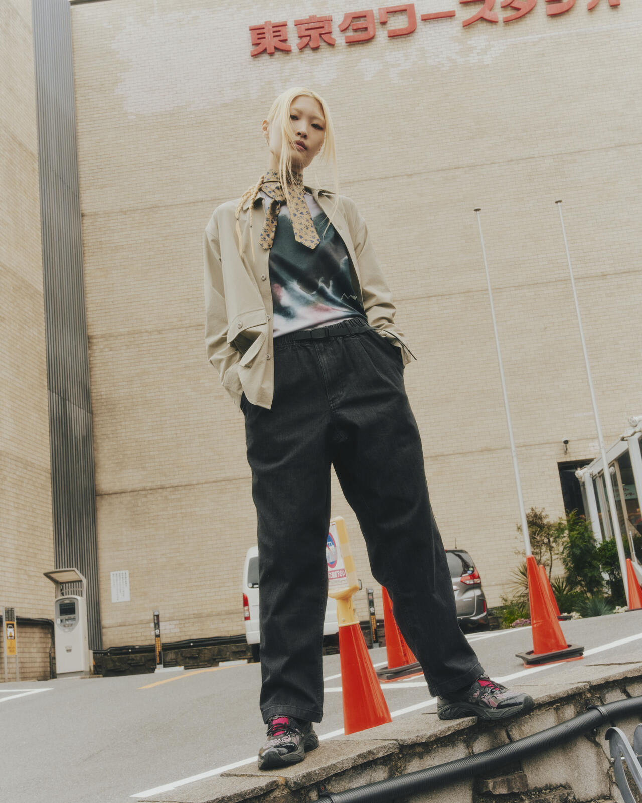 GRAMICCI×BEAVER/グラミチ×ビーバー　別注TUCK TAPERD DENIM PANT