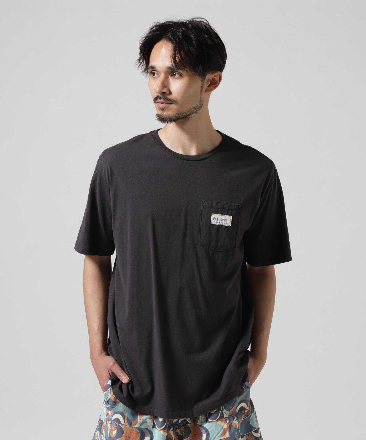 Patagonia/パタゴニア メンズ・ウォーター・ピープル・オーガニック・ポケット・Tシャツ