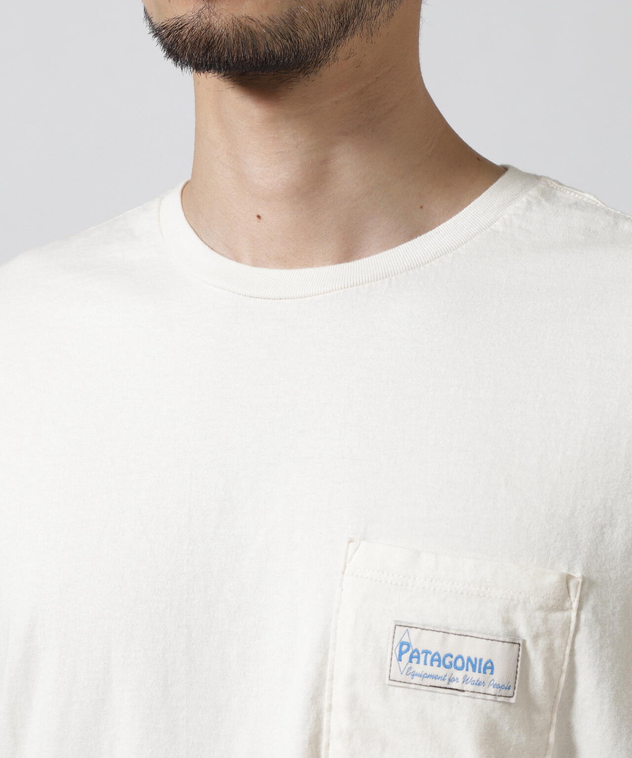 Patagonia/パタゴニア メンズ・ウォーター・ピープル・オーガニック・ポケット・Tシャツ
