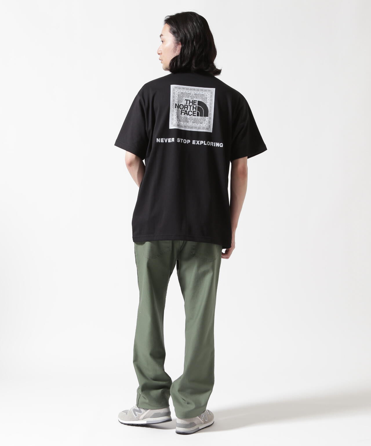 THE NORTH FACE   S/S Bandana Square Logo Tee