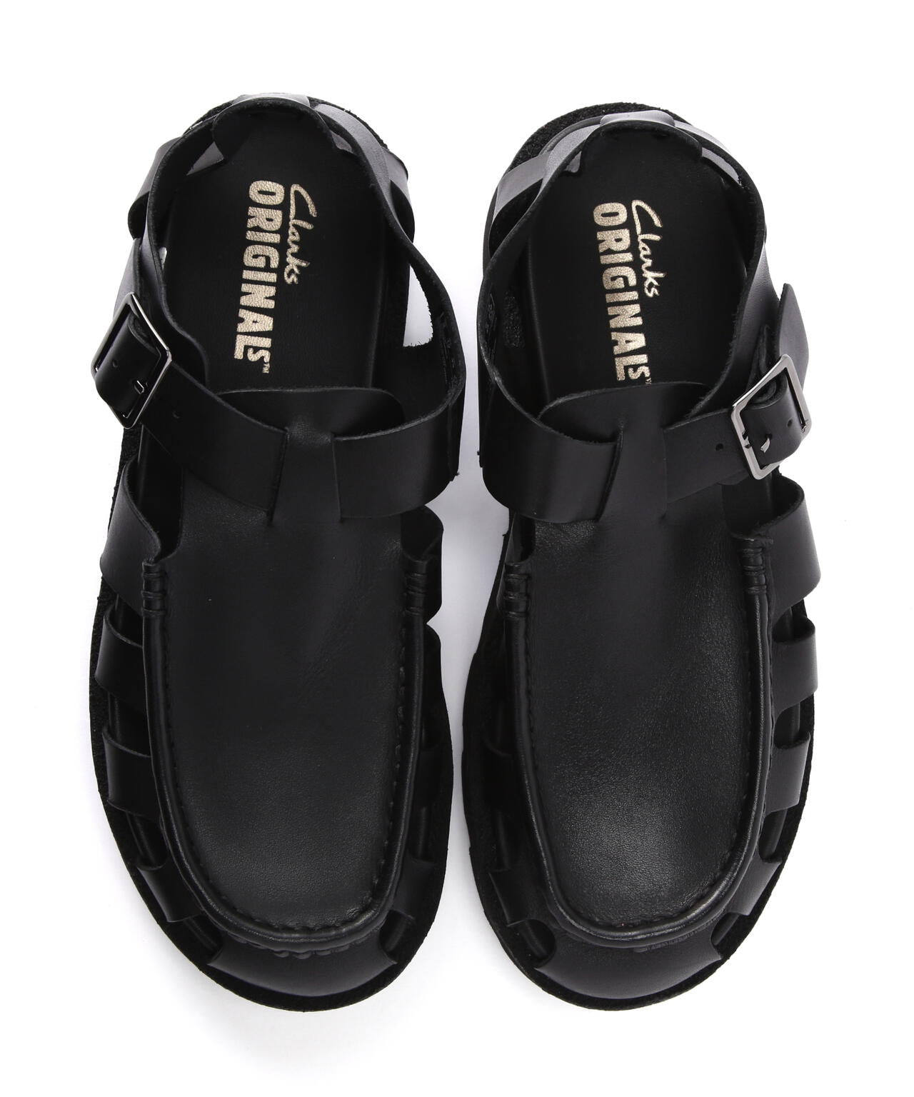 CLARKS/クラークス　Meare Buckle　メンズメアバックル （ブラックレザー）