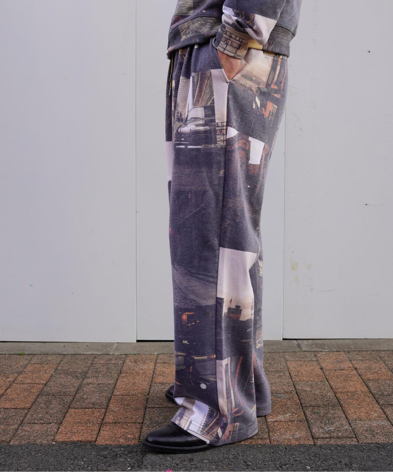 B omnivore/ビーオムニボー　GRAPHIC PANTS