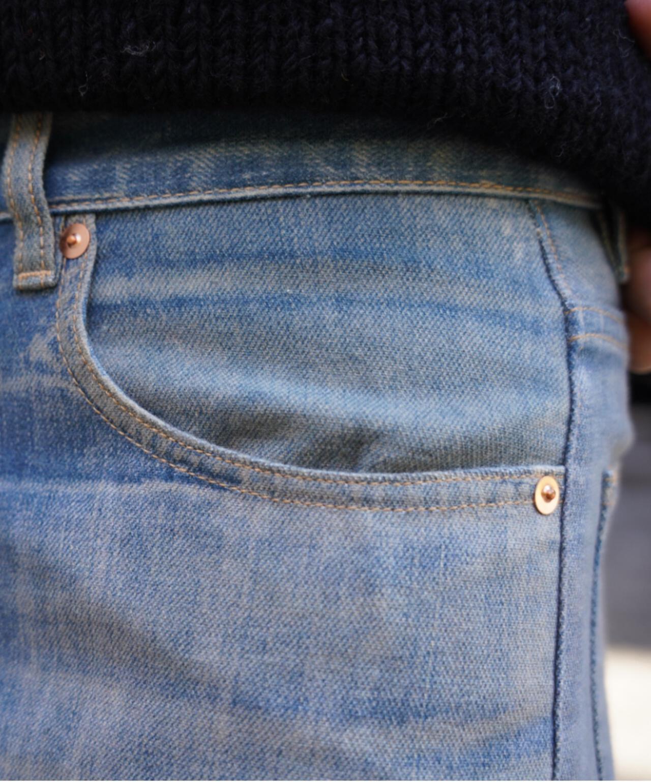 B omnivore/ビーオムニボー　転写 DENIM PANT