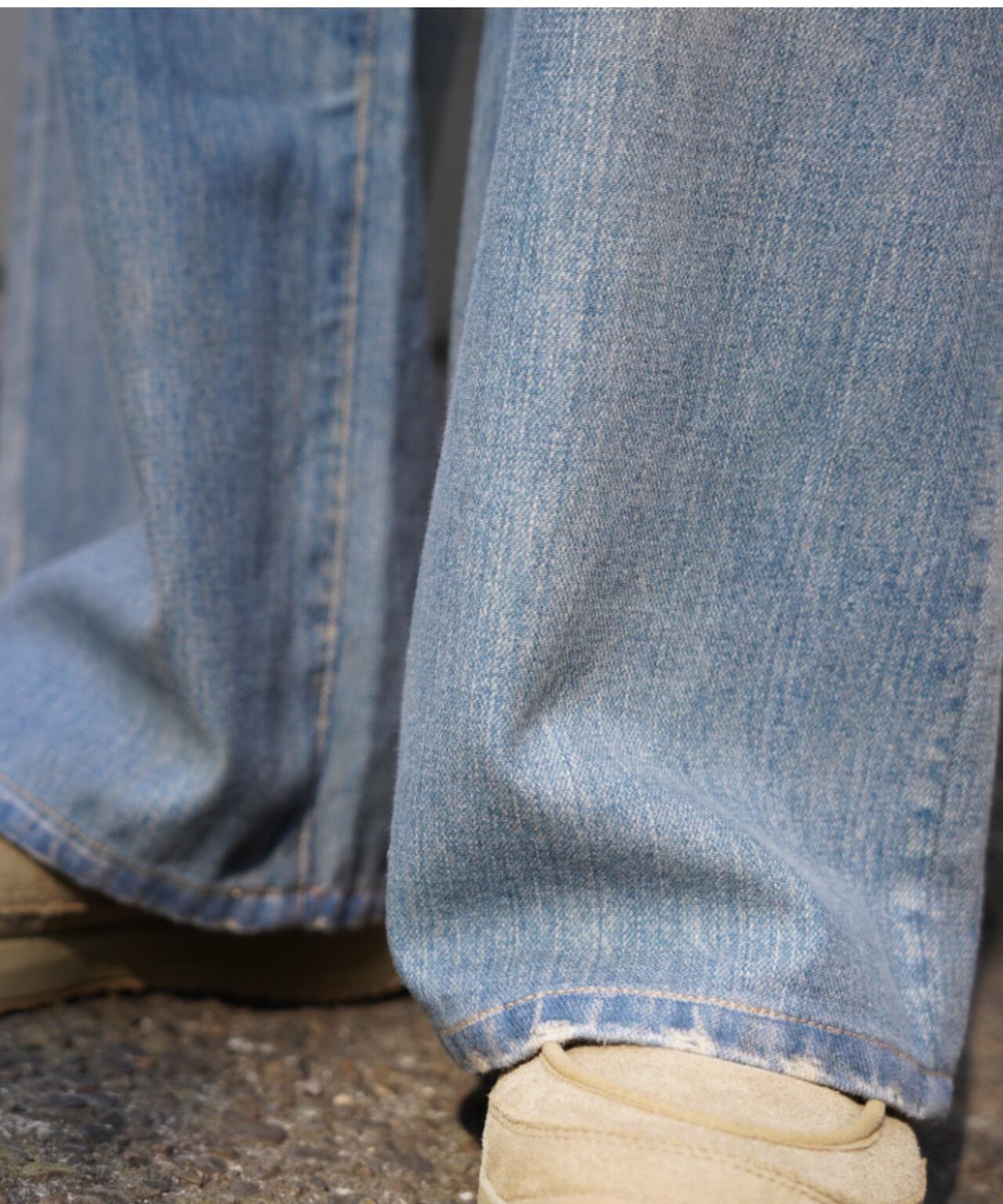 B omnivore/ビーオムニボー　転写 DENIM PANT
