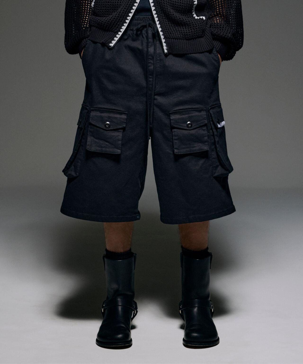 B omnivore/ビーオムニボー　HAND STITCH CARGO SHORTS