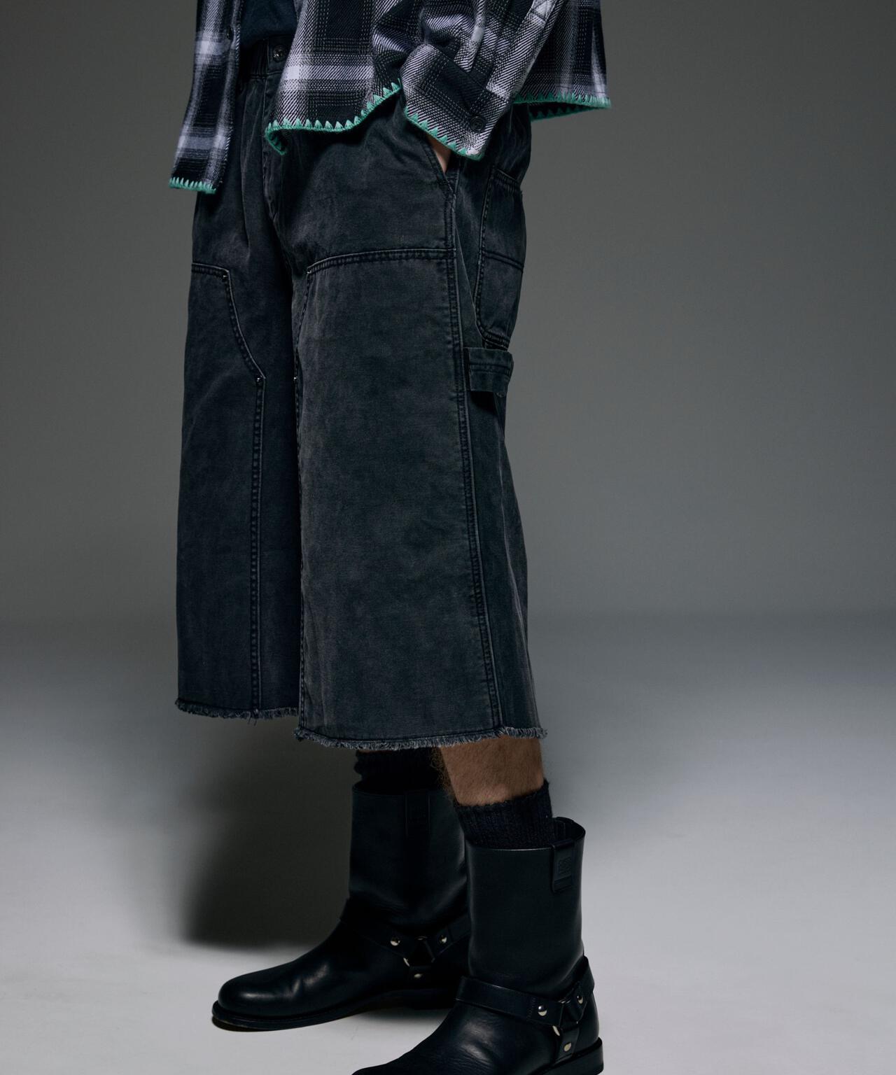 B omnivore/ビーオムニボー　W KNEE SHORTS RIP STOP ダブルニーショーツリップストップ