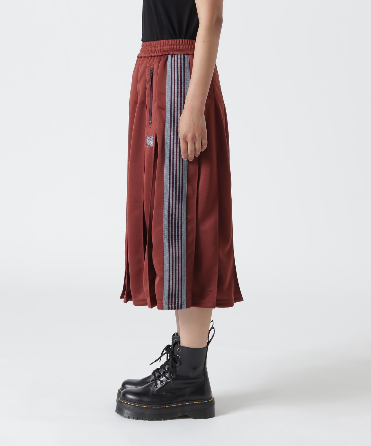 Needles/ニードルズ　Pleated Track Skirt - Poly Smooth