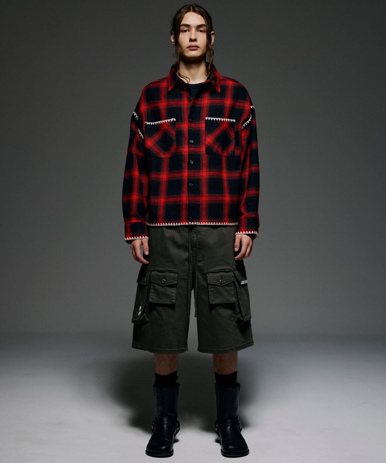 B omnivore/ビーオムニボー　HAND STITCH SHIRT
