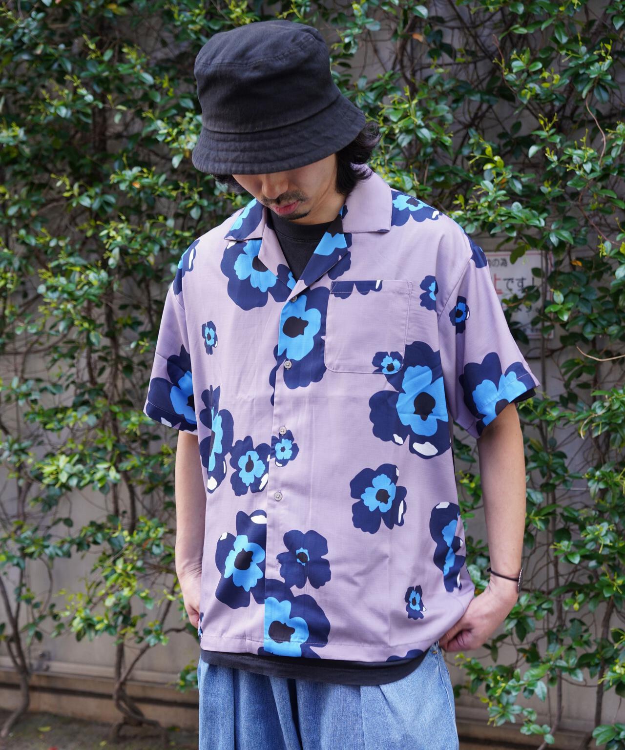 B omnivore/ビーオムニボー　FLOWER S/S SHIRT