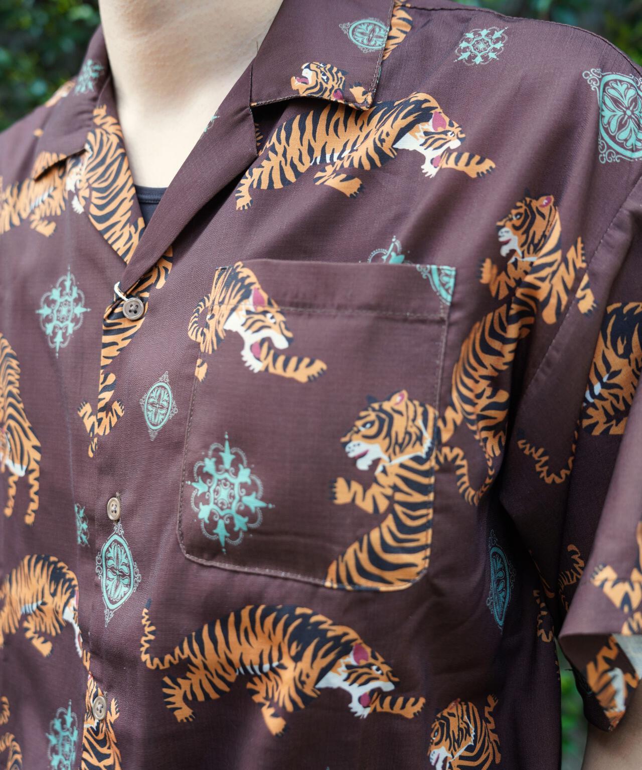 B omnivore/ビーオムニボー　TIGER S/S SHIRT