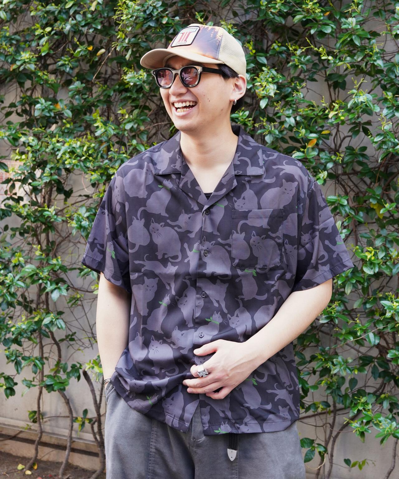 B omnivore/ビーオムニボー　CAT S/S SHIRT