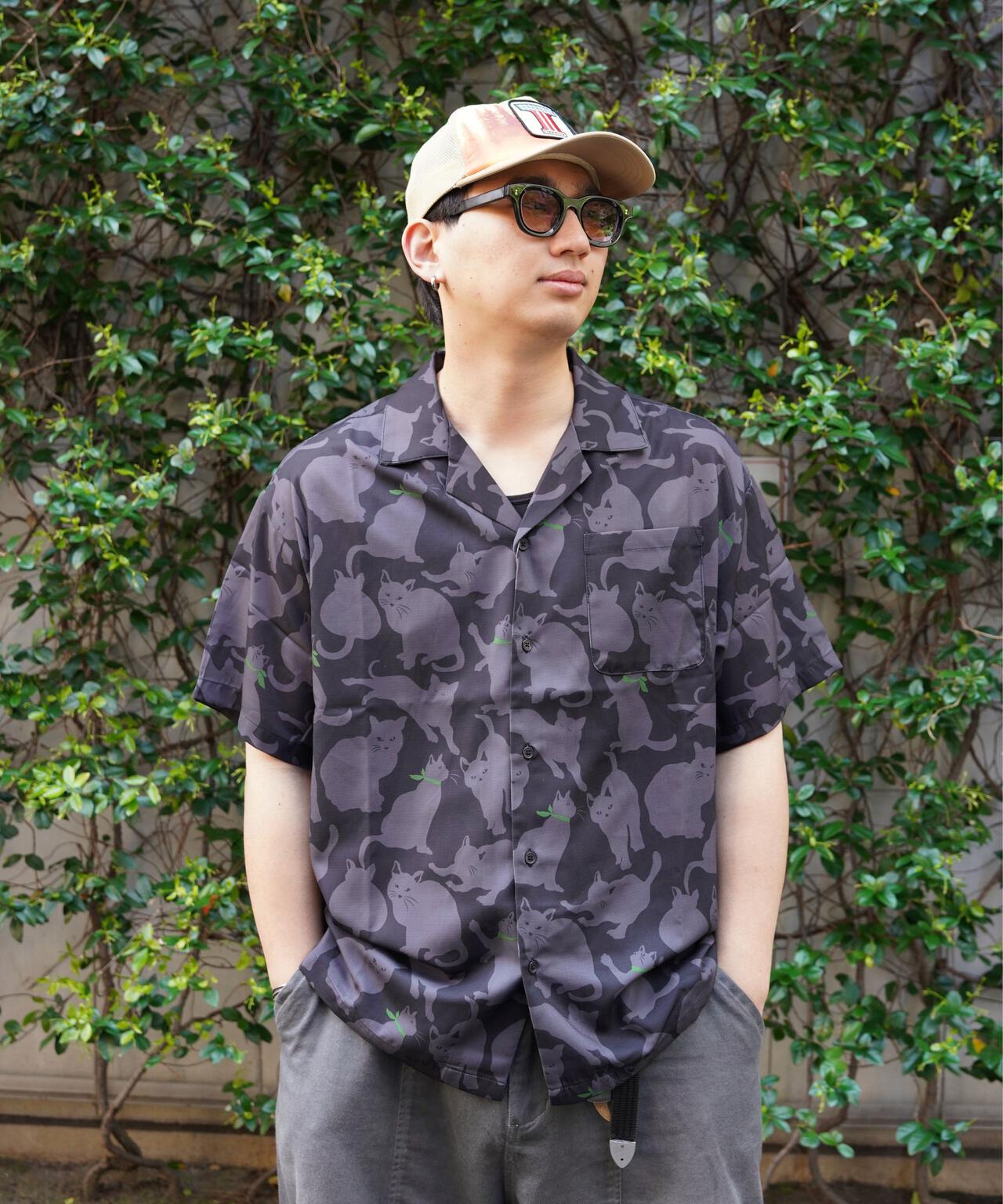 B omnivore/ビーオムニボー　CAT S/S SHIRT