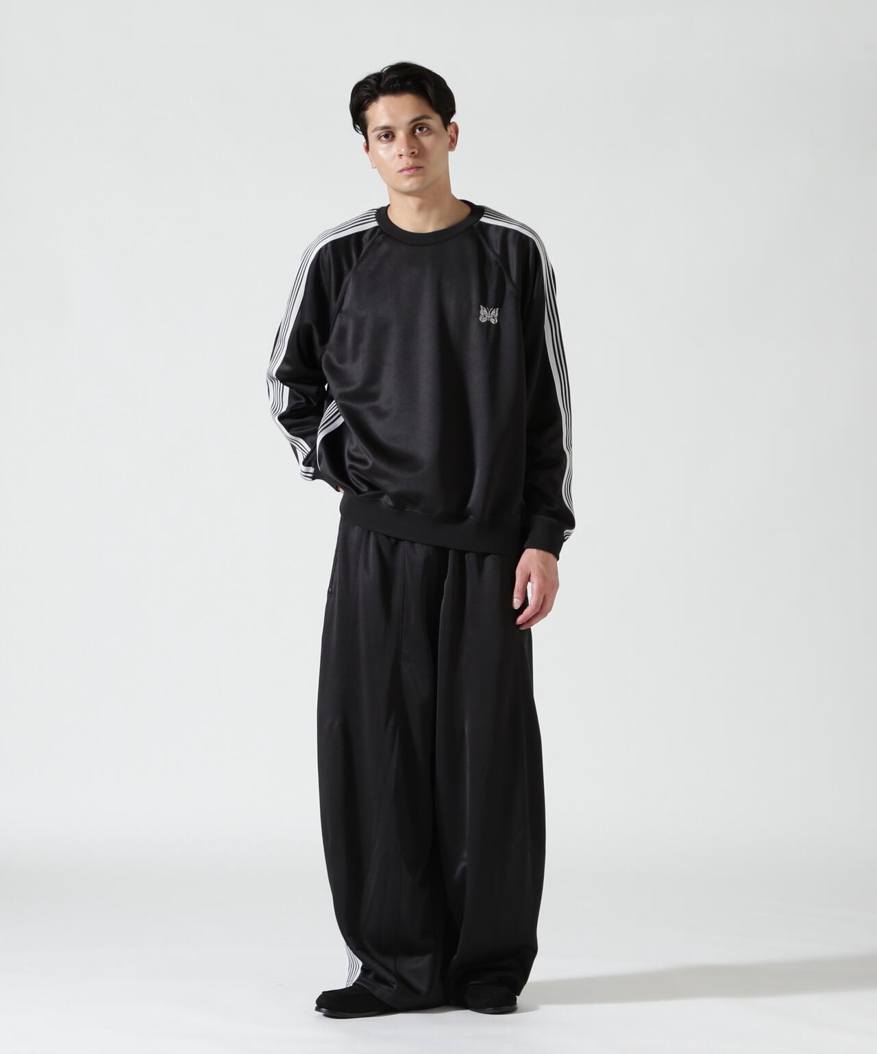 Needles/ニードルズ   Track Crew Neck Shirt - Poly Smooth