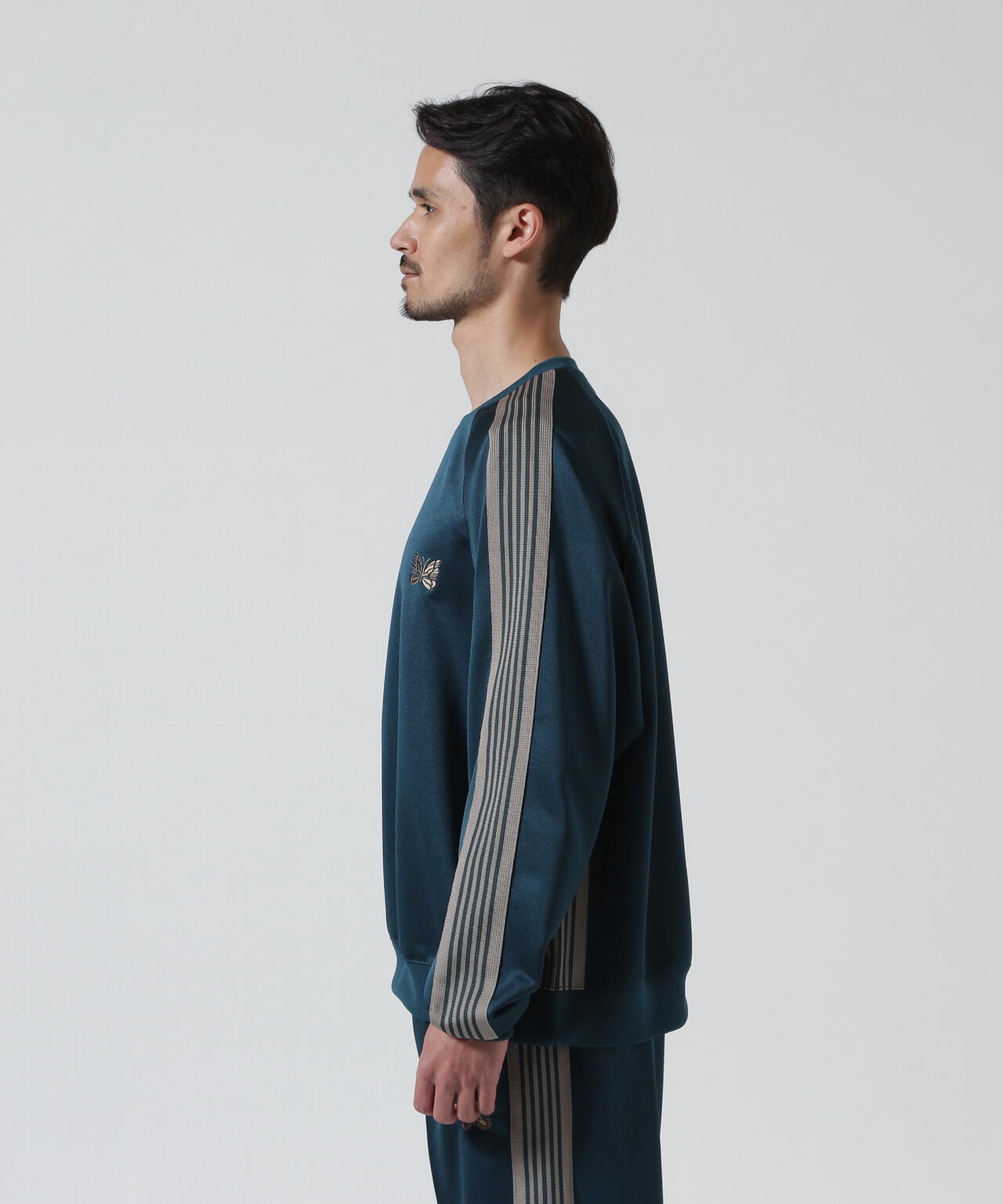 Needles/ニードルズ   Track Crew Neck Shirt - Poly Smooth