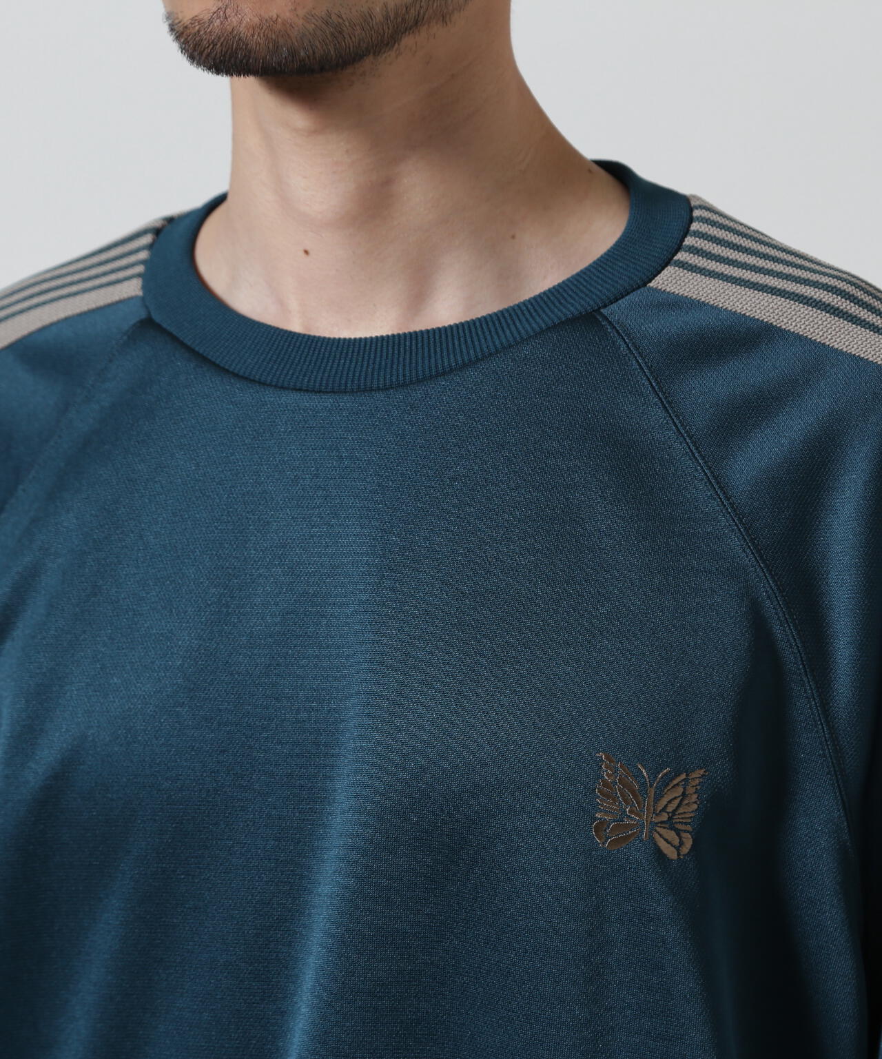 Needles/ニードルズ   Track Crew Neck Shirt - Poly Smooth