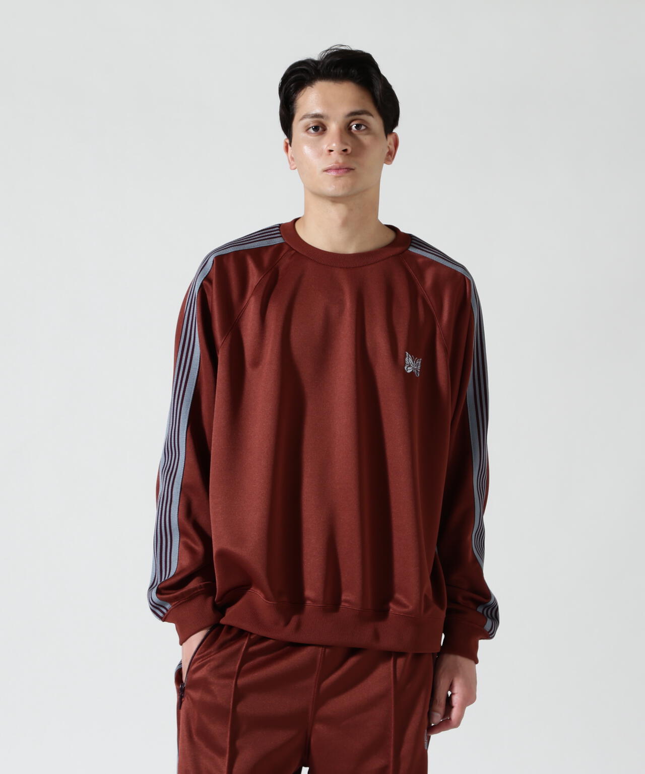 Needles/ニードルズ   Track Crew Neck Shirt - Poly Smooth